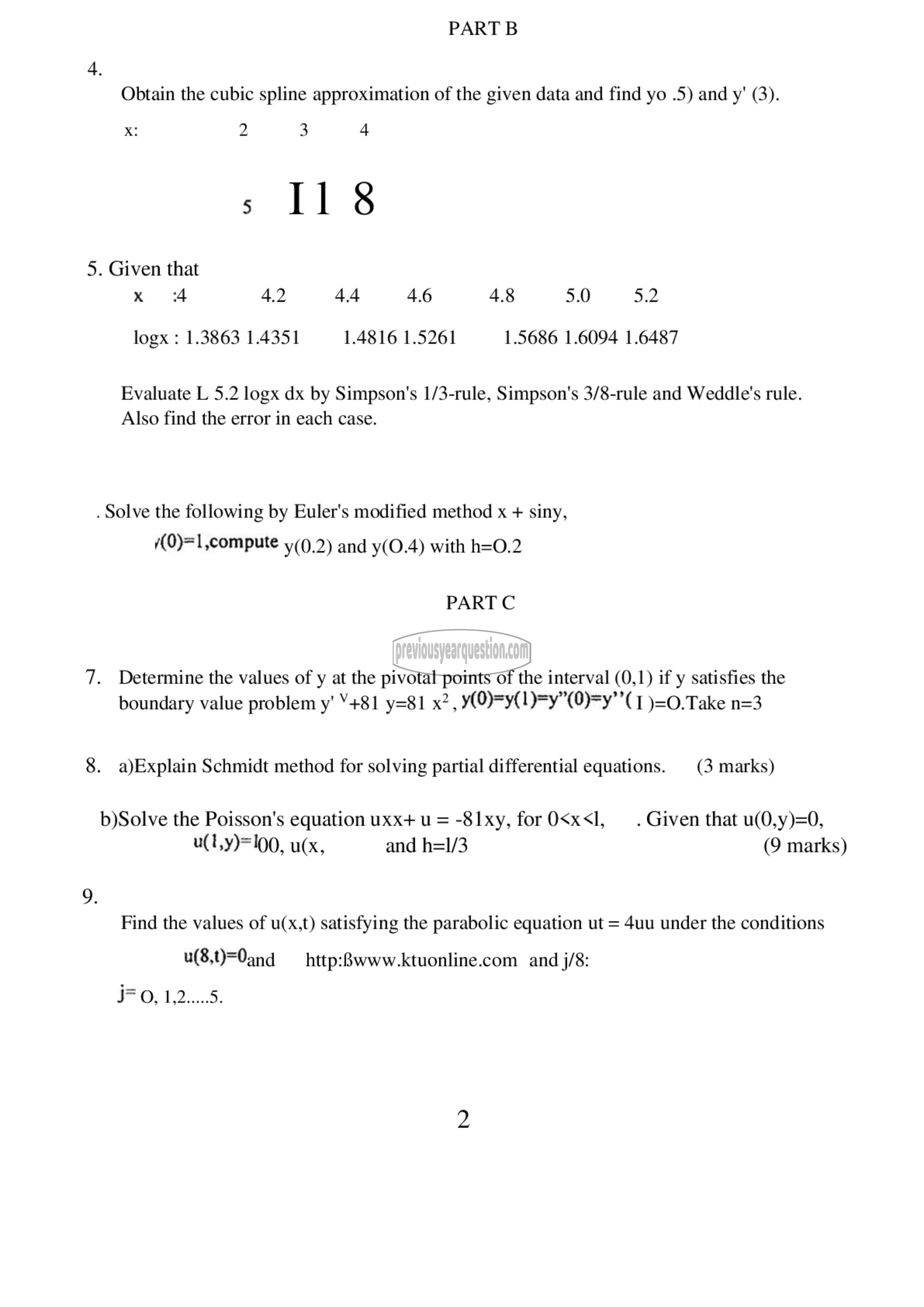 Question Paper - Advanced Numerical Methods-2