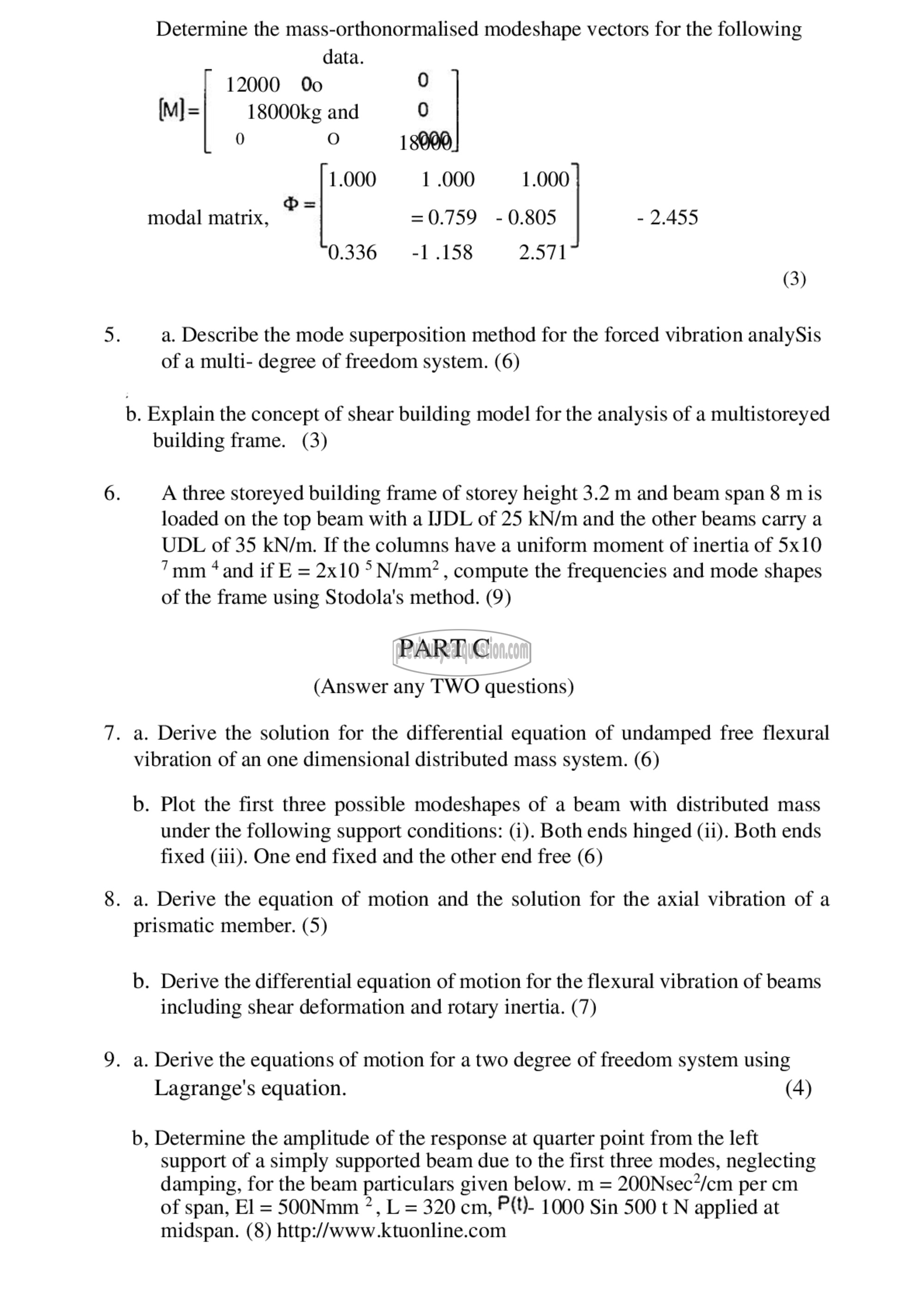 Question Paper - Structural Dynamics-2