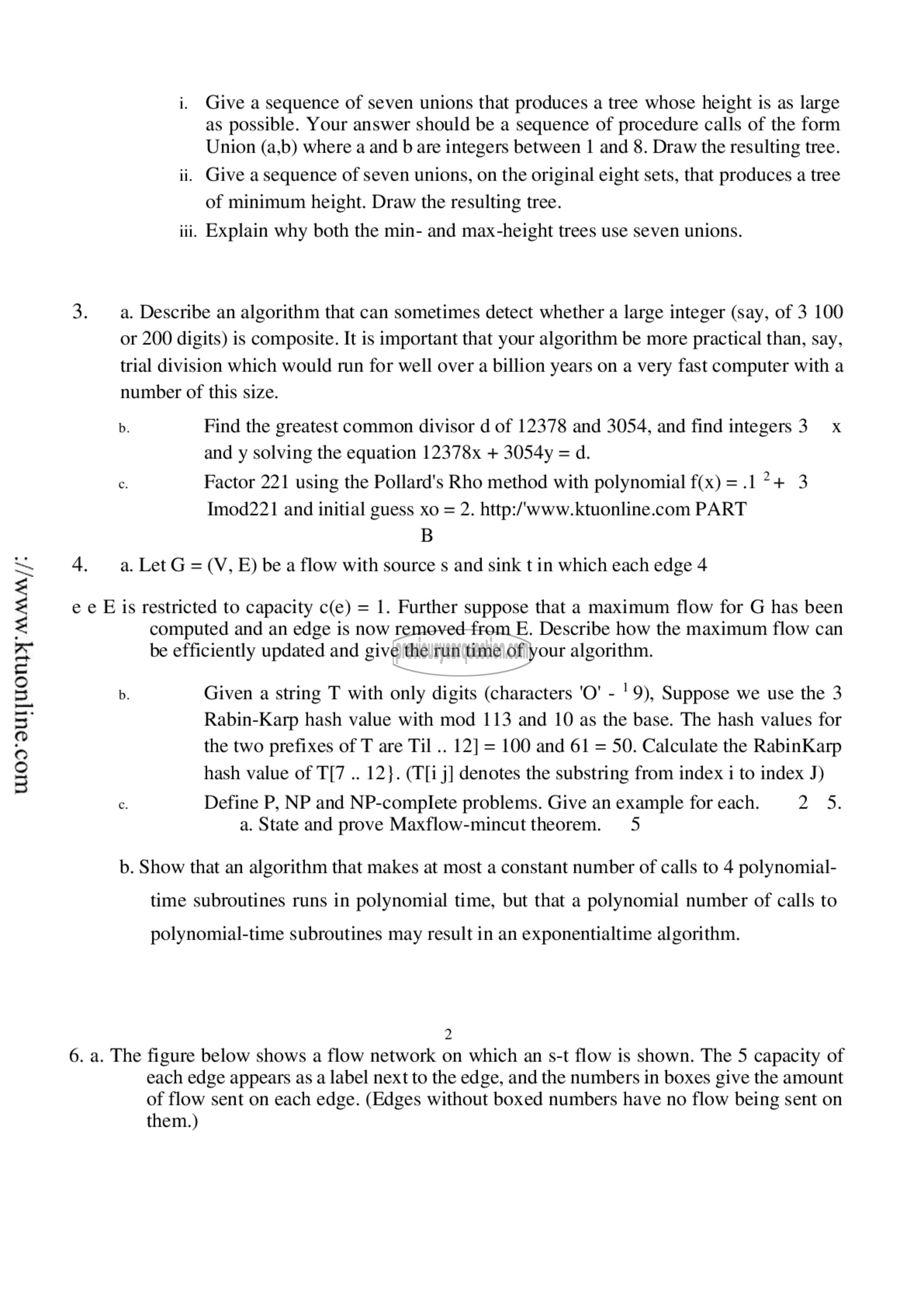 Question Paper - Advanced Data Structures and Algorithms-2