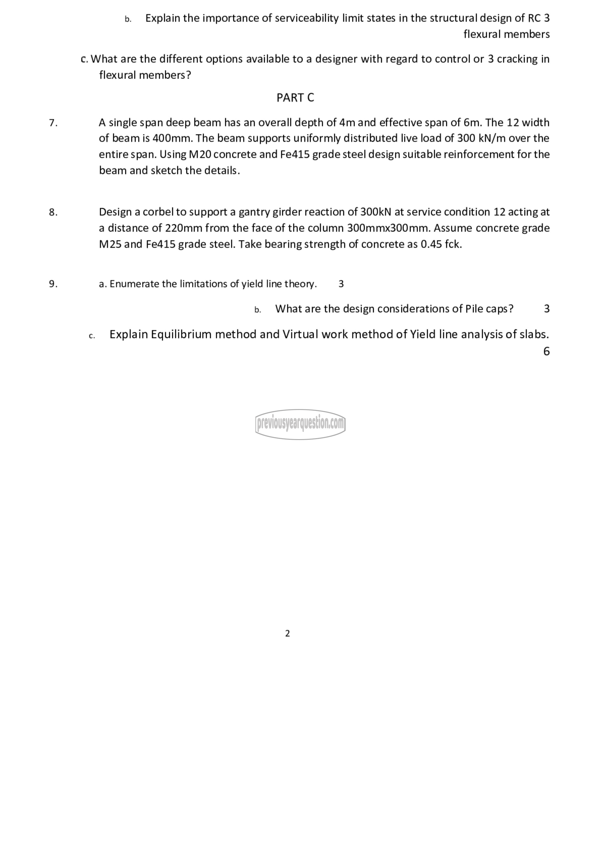 Question Paper - Advanced Theory and Design of RC Structures-2