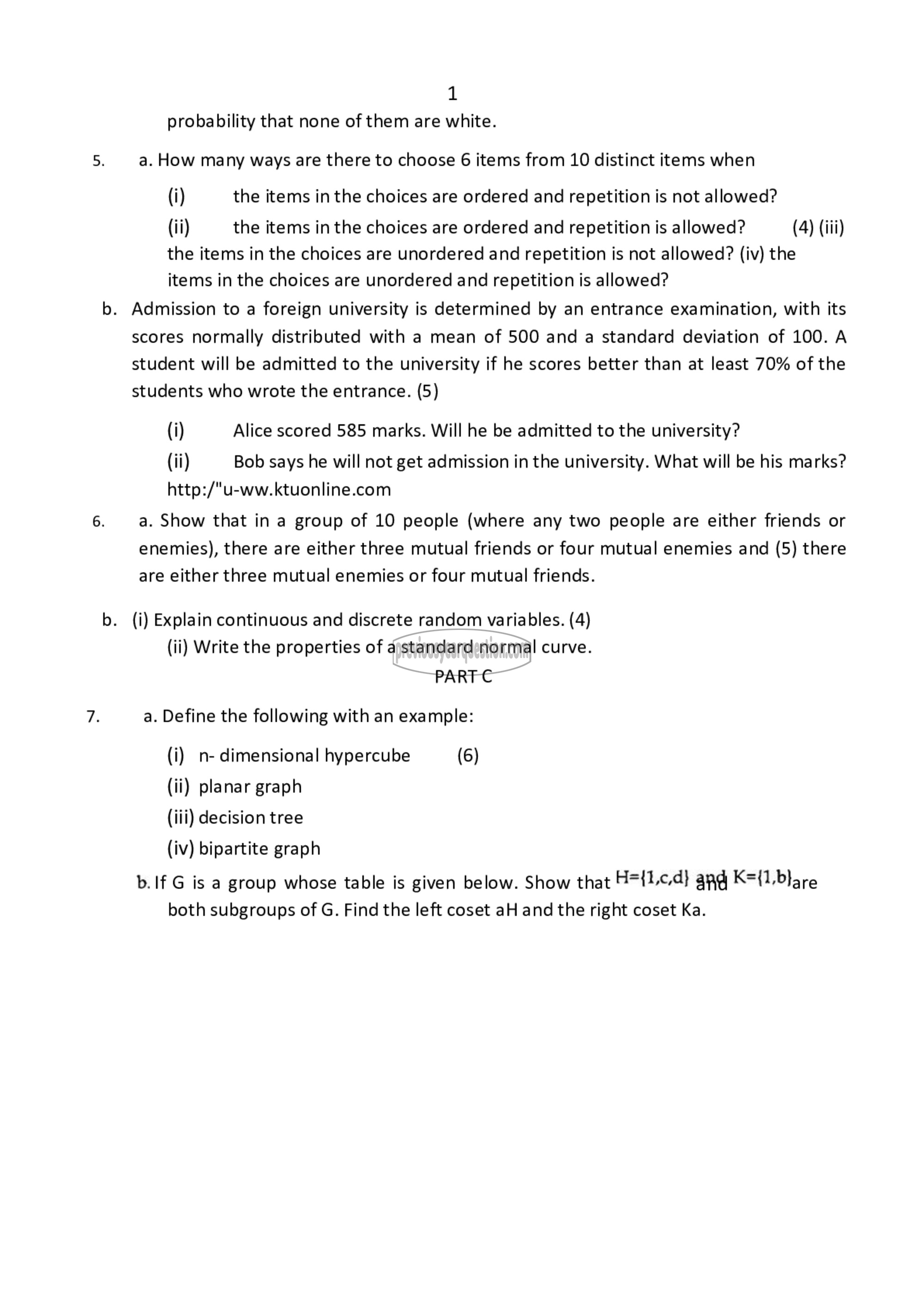 Question Paper - Mathematical Foundations of Computing Systems-2