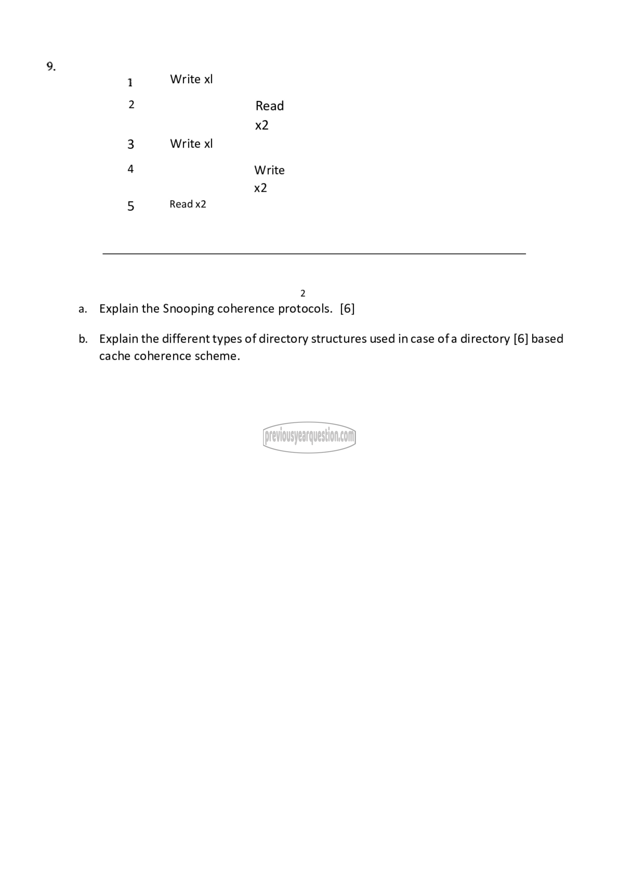 Question Paper - Parallel Computer Architecture-3