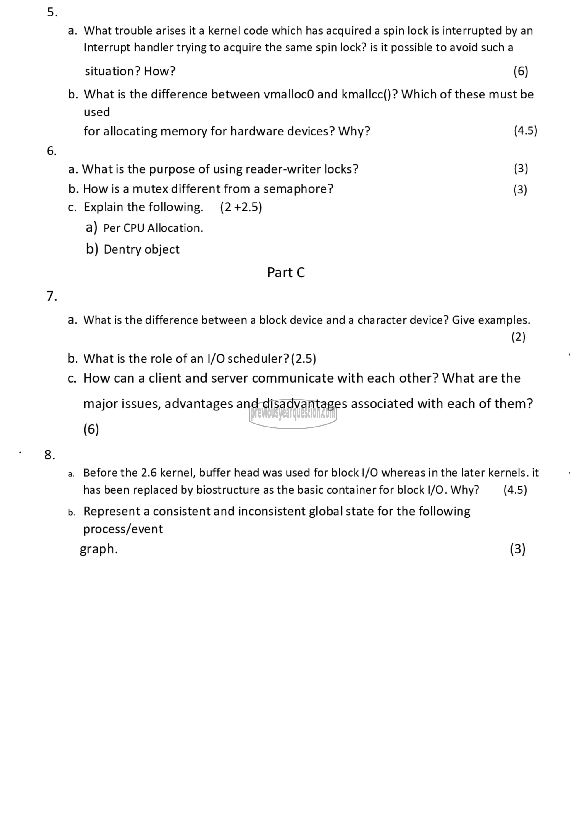 Question Paper - Operating System Design-2