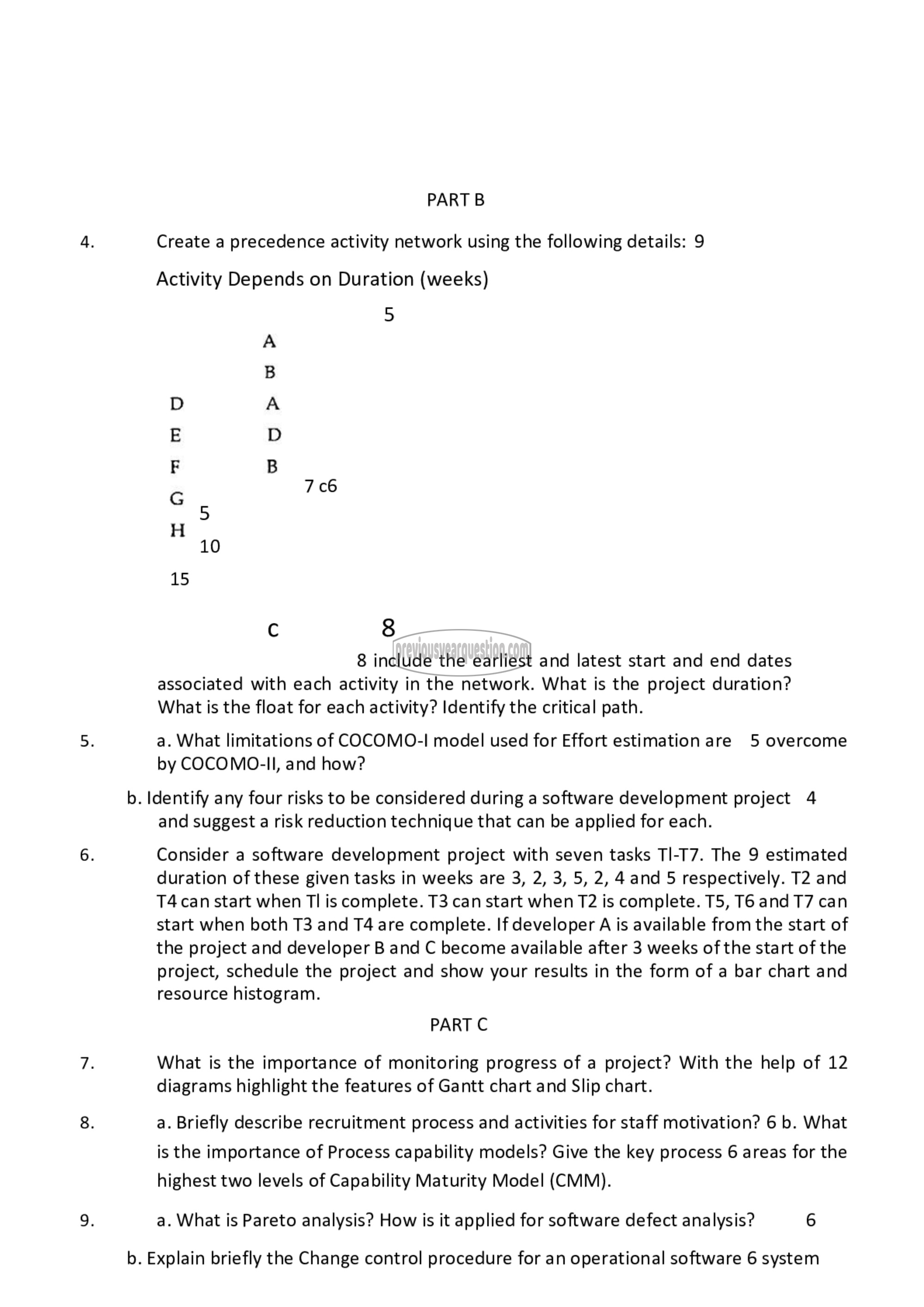 Question Paper - Advanced Software Project Managemen-2