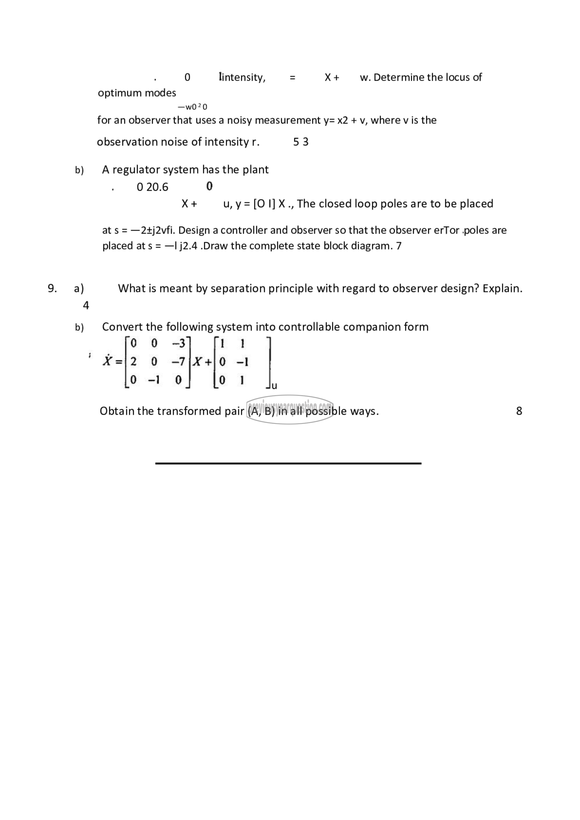 Question Paper - Instrumentation System Design-3