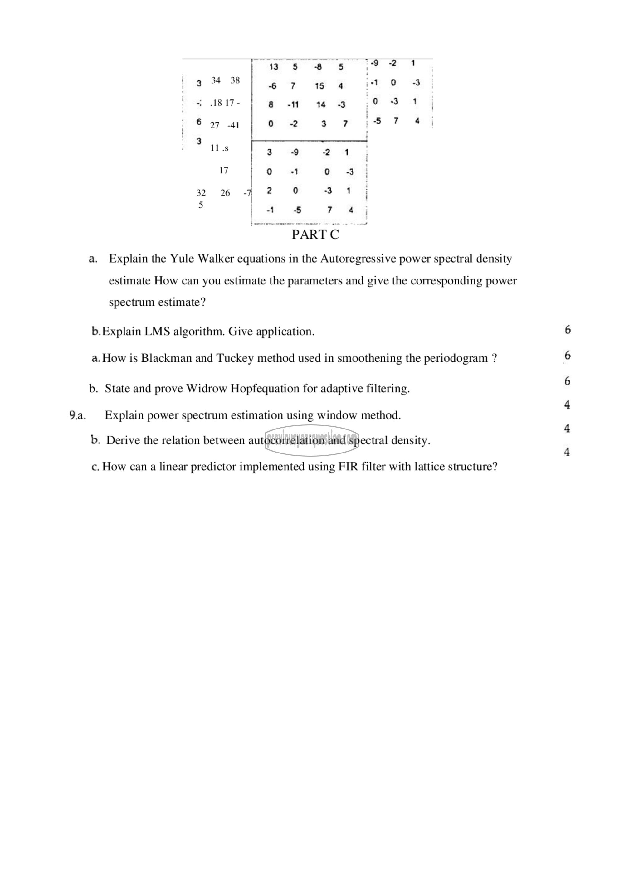 Question Paper - Advanced Digital Signal Processing-3