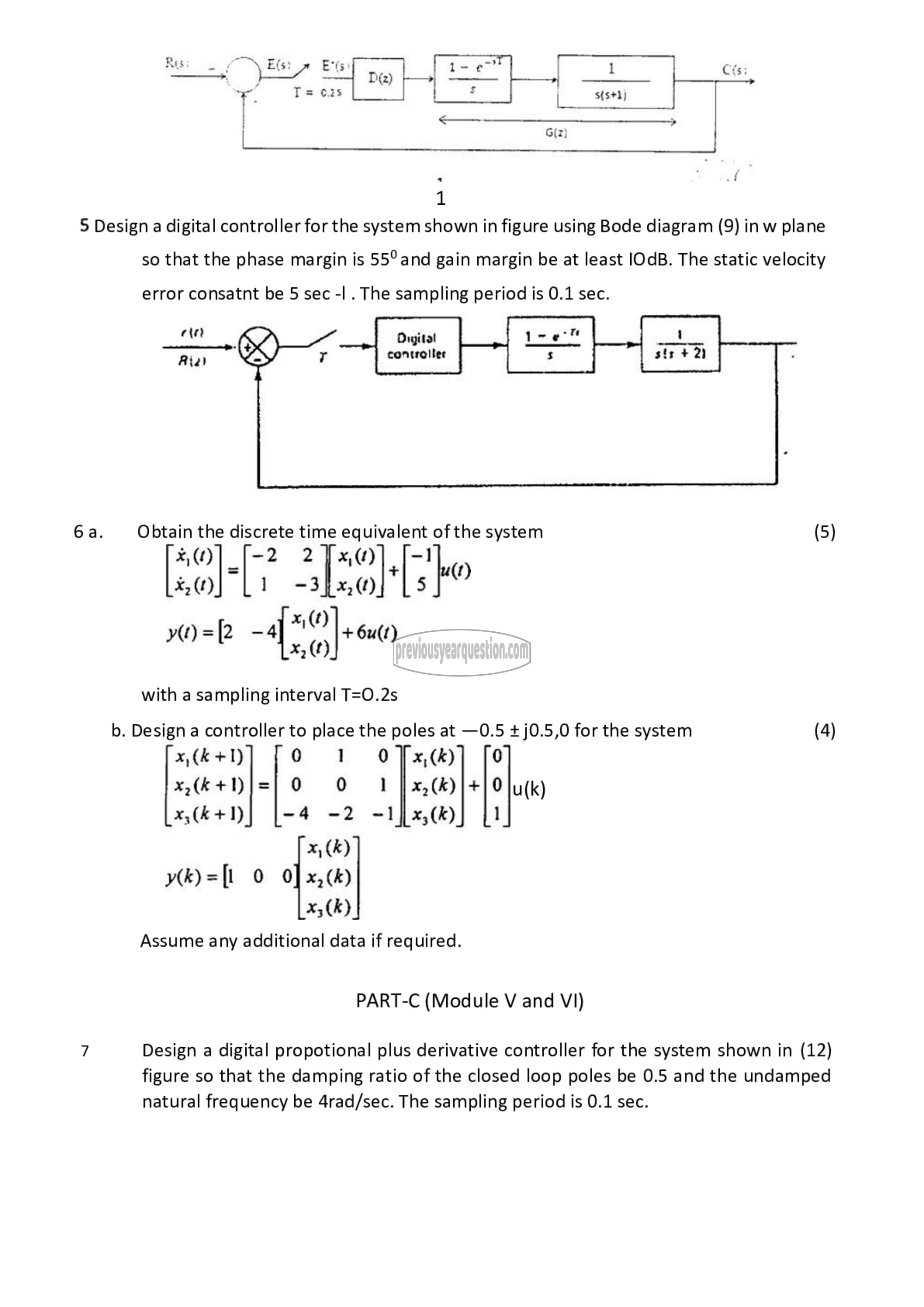 Question Paper - Digital Control Systems-2