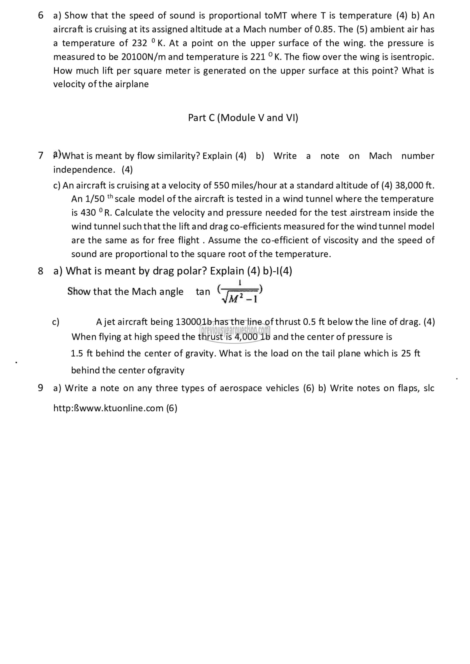 Question Paper - Introduction to Flight-2