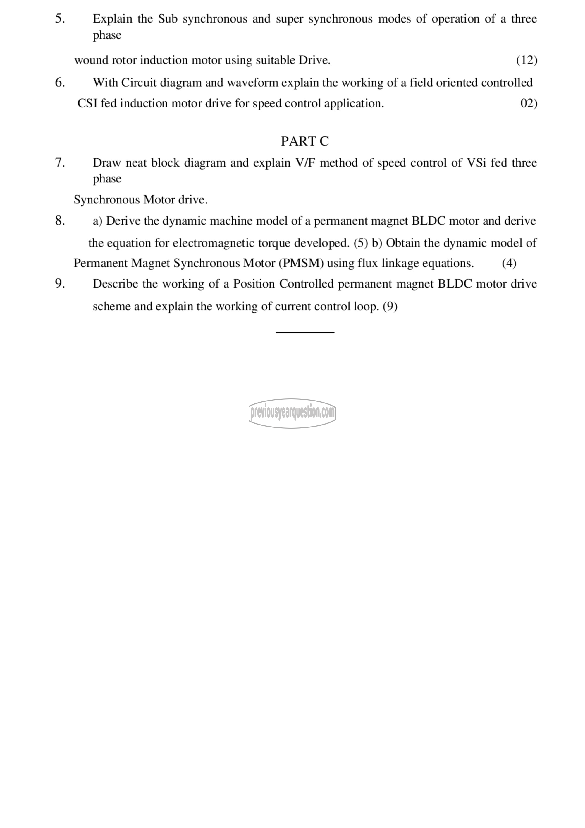 Question Paper - Electric Drives-2