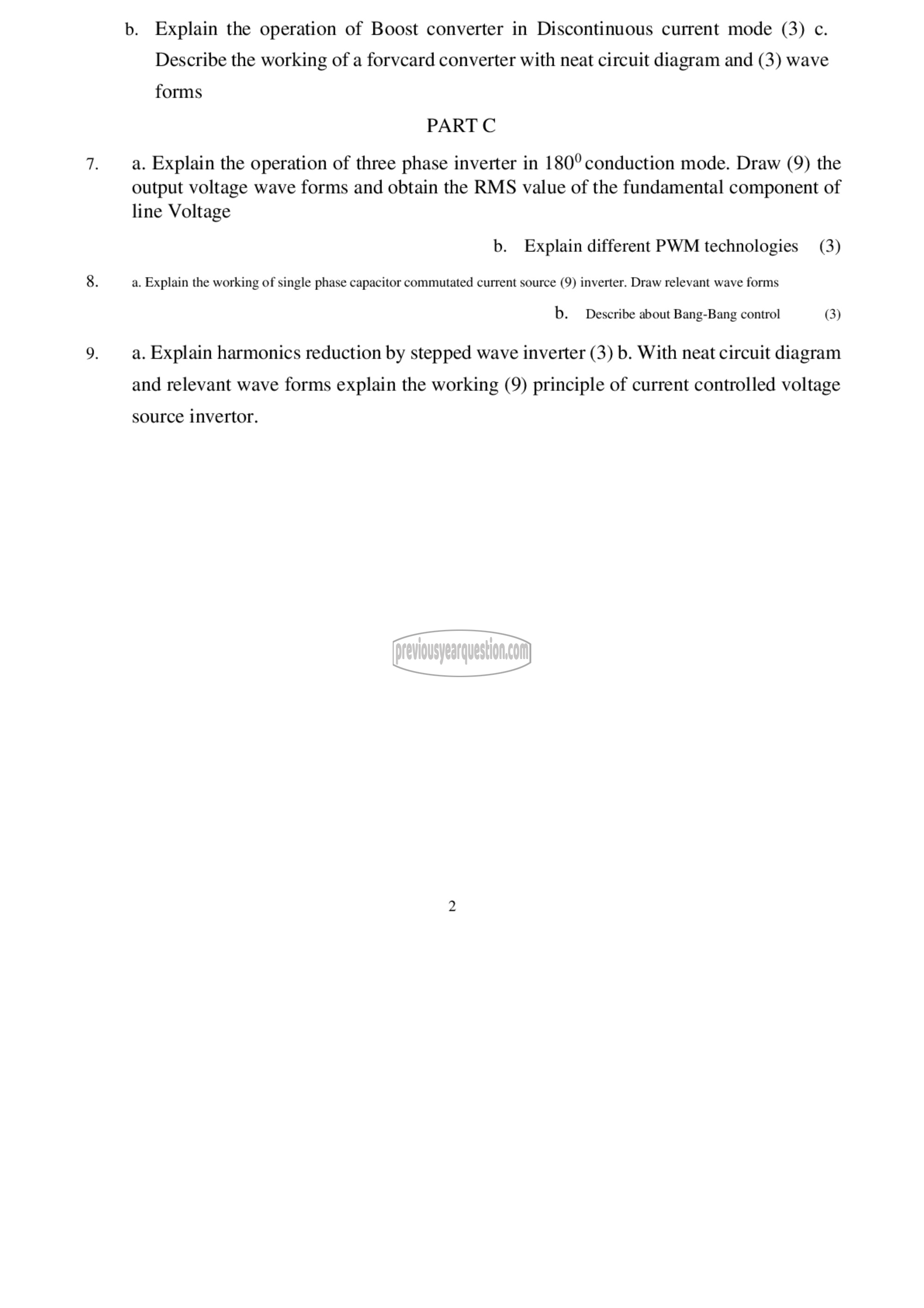 Question Paper - Power Electronic Circuits-2