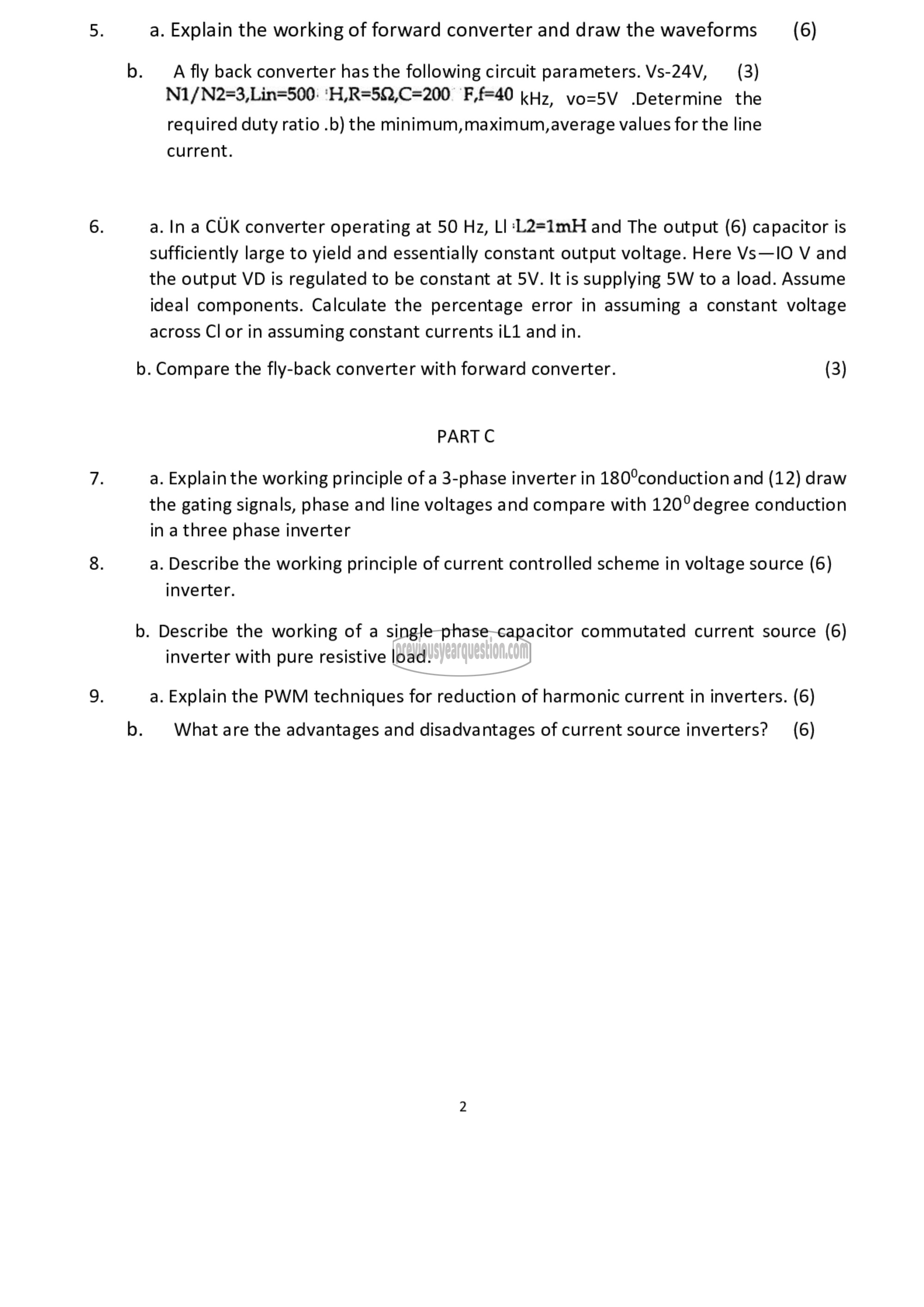 Question Paper - Power Electronic Circuits-2