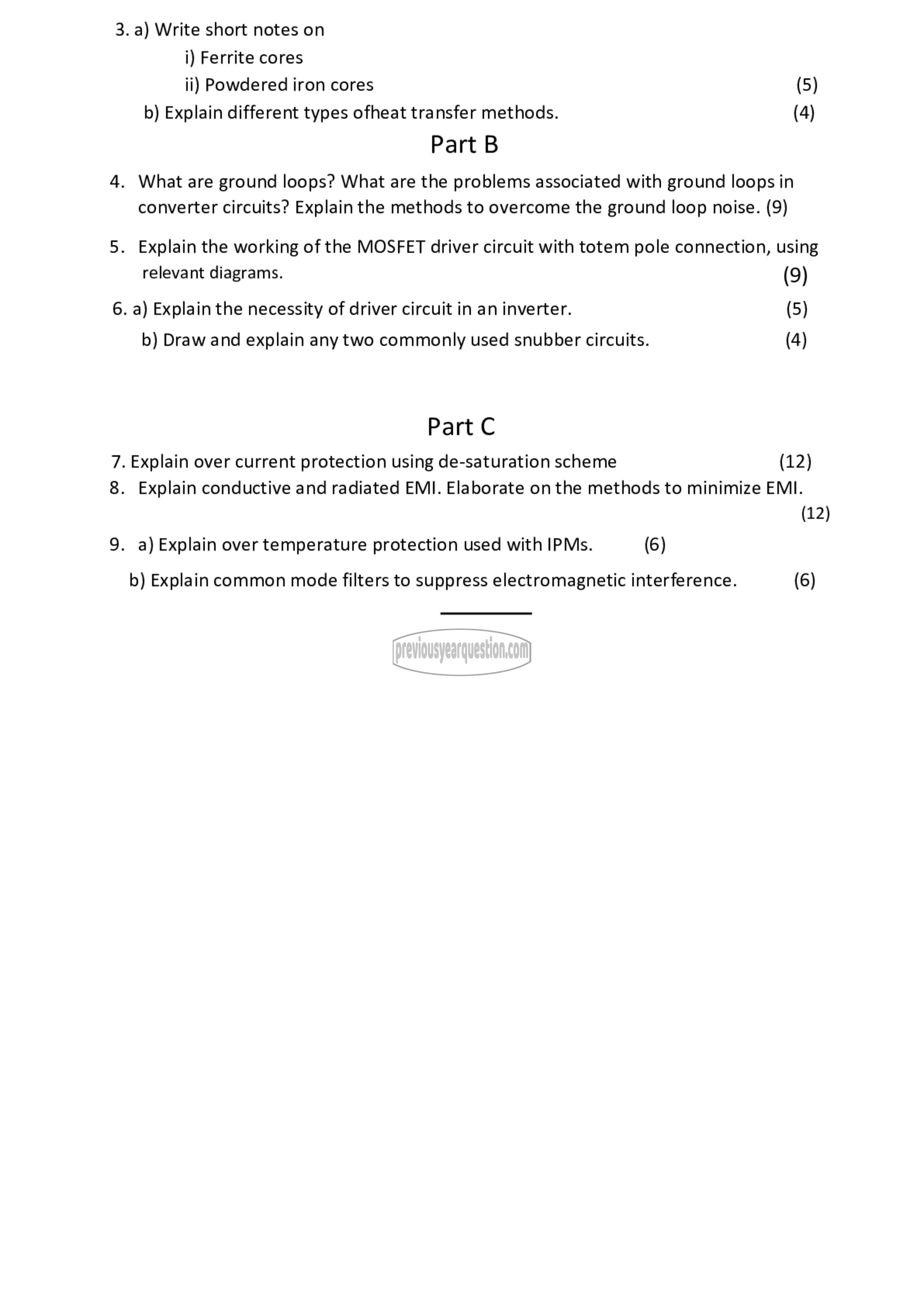 Question Paper - Design Principles of power converters-2