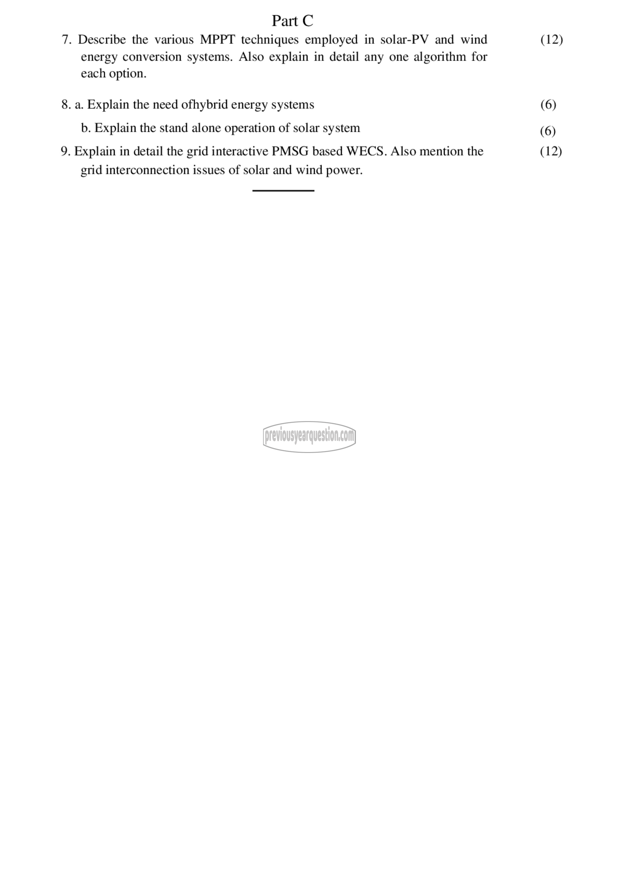 Question Paper - Power Electronics for Renewable Energy Systems-2