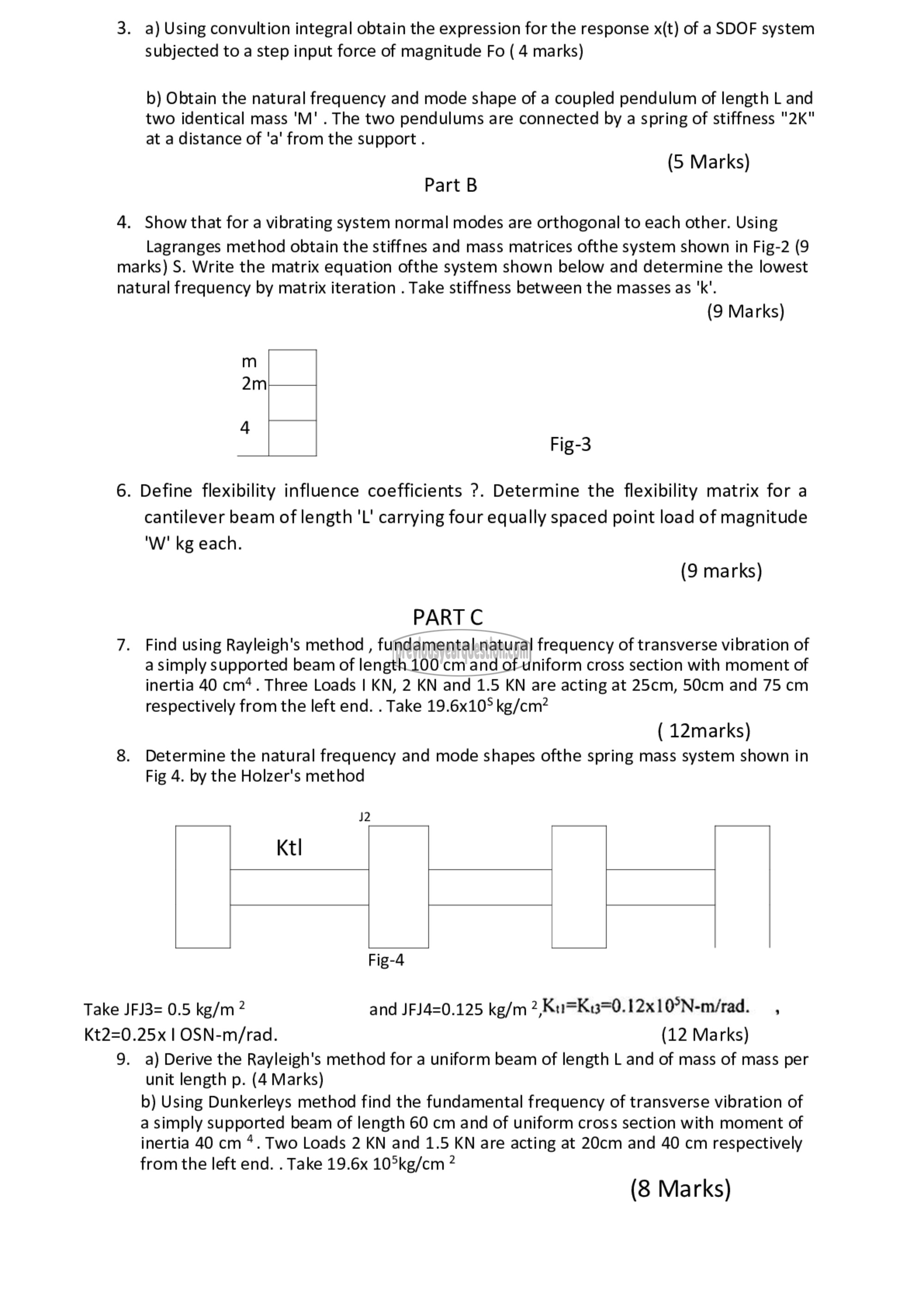 Question Paper - Advanced Theory of Vibration-2