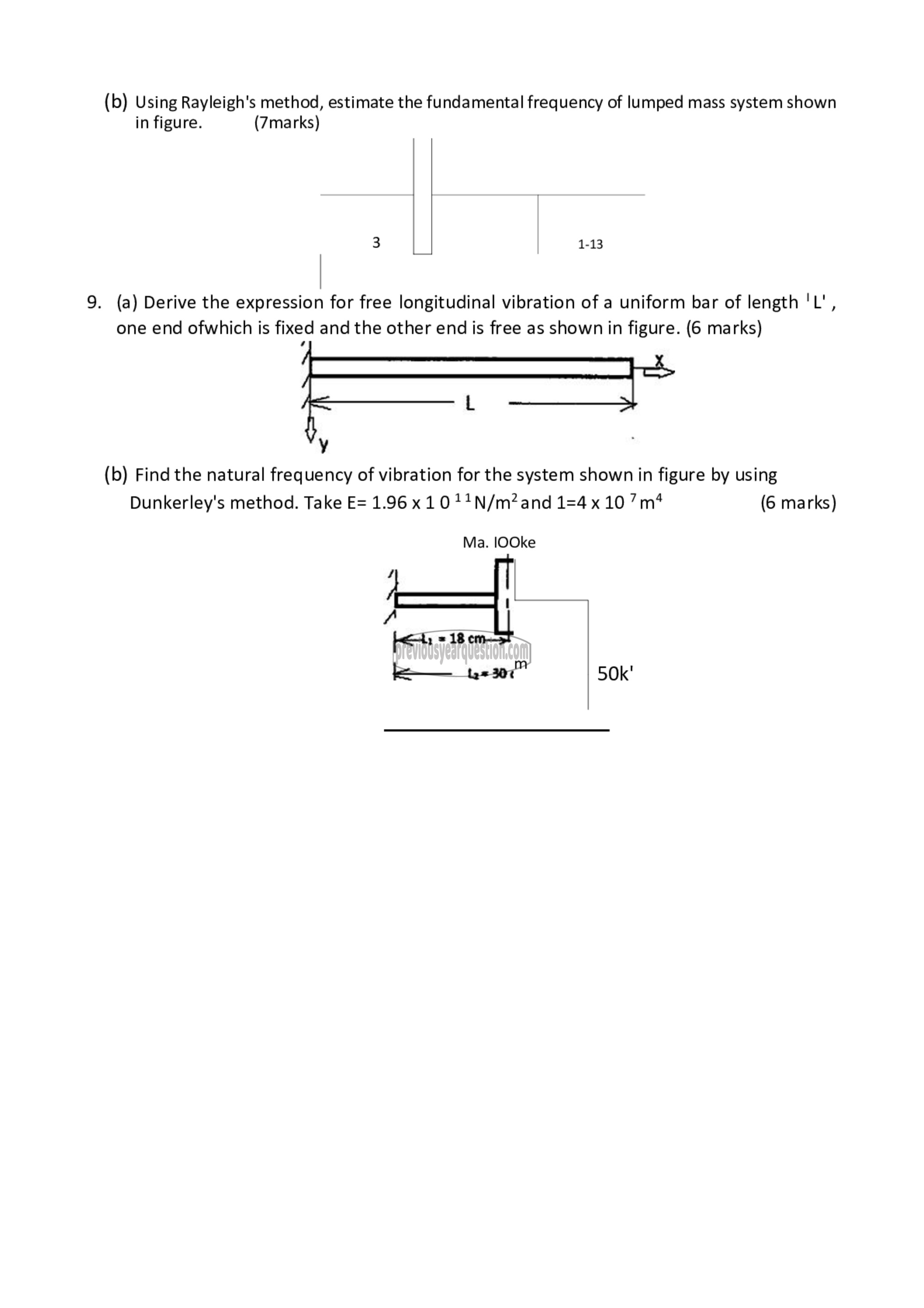 Question Paper - Advanced Theory of Vibration-3