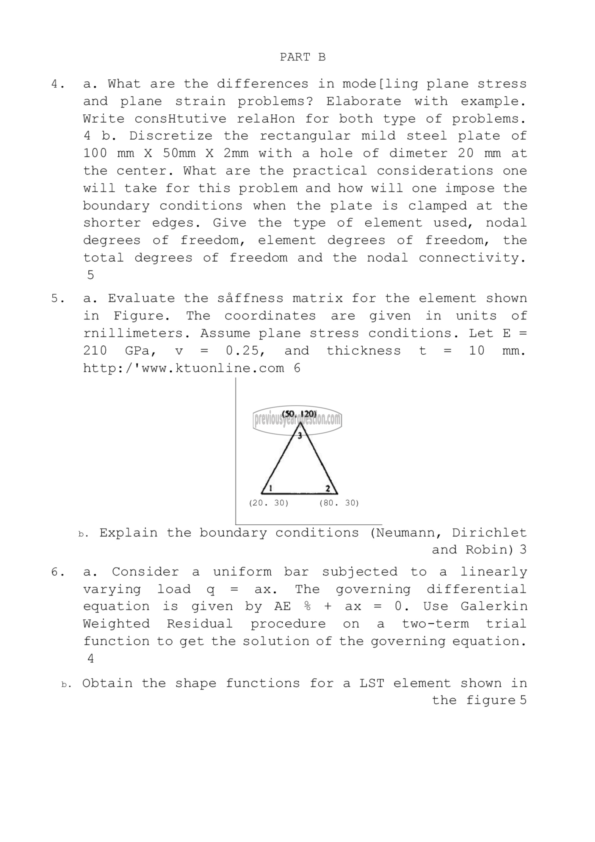 Question Paper - Finite Element Method-2