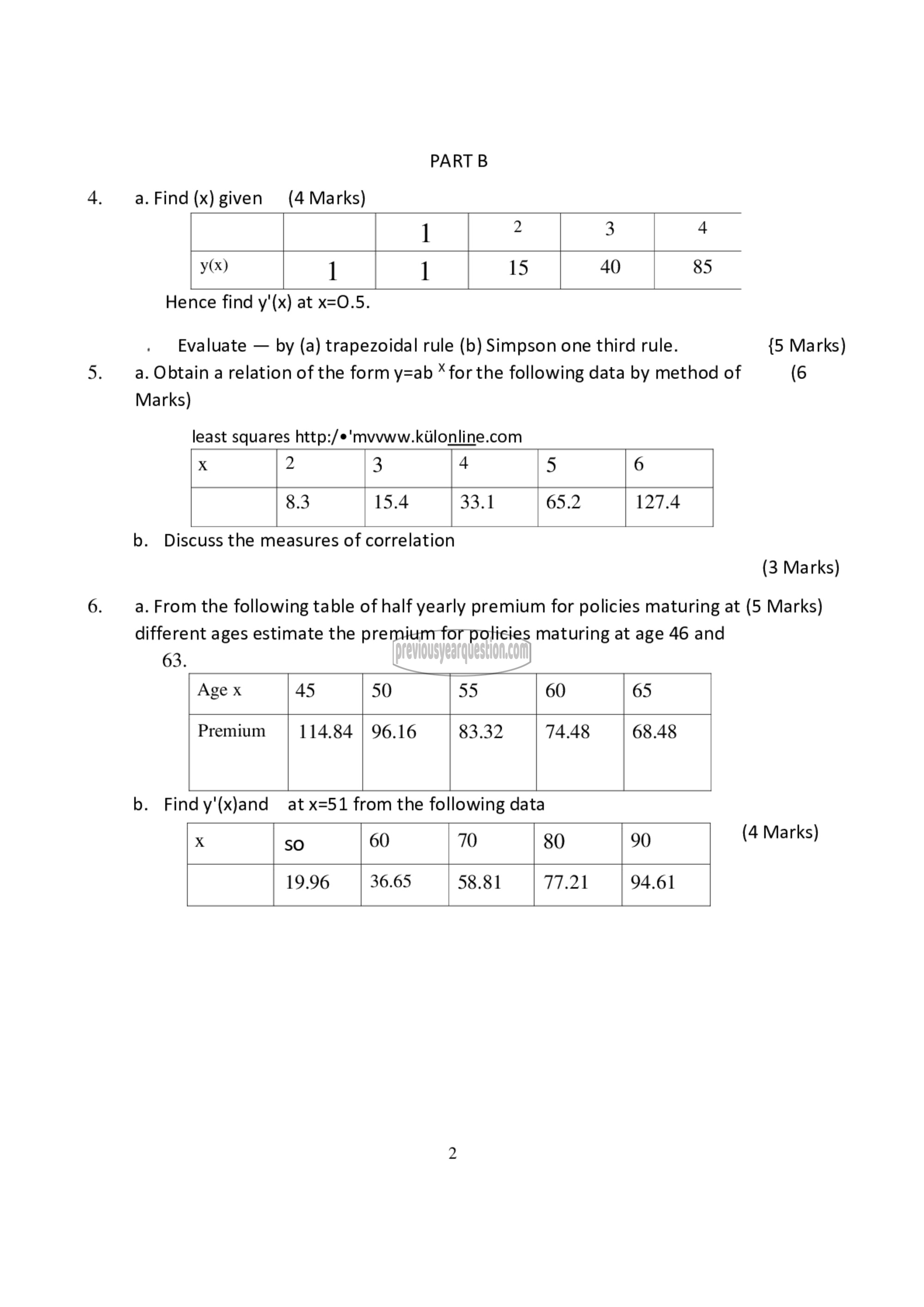 Question Paper - Advanced Numerical Methods-2