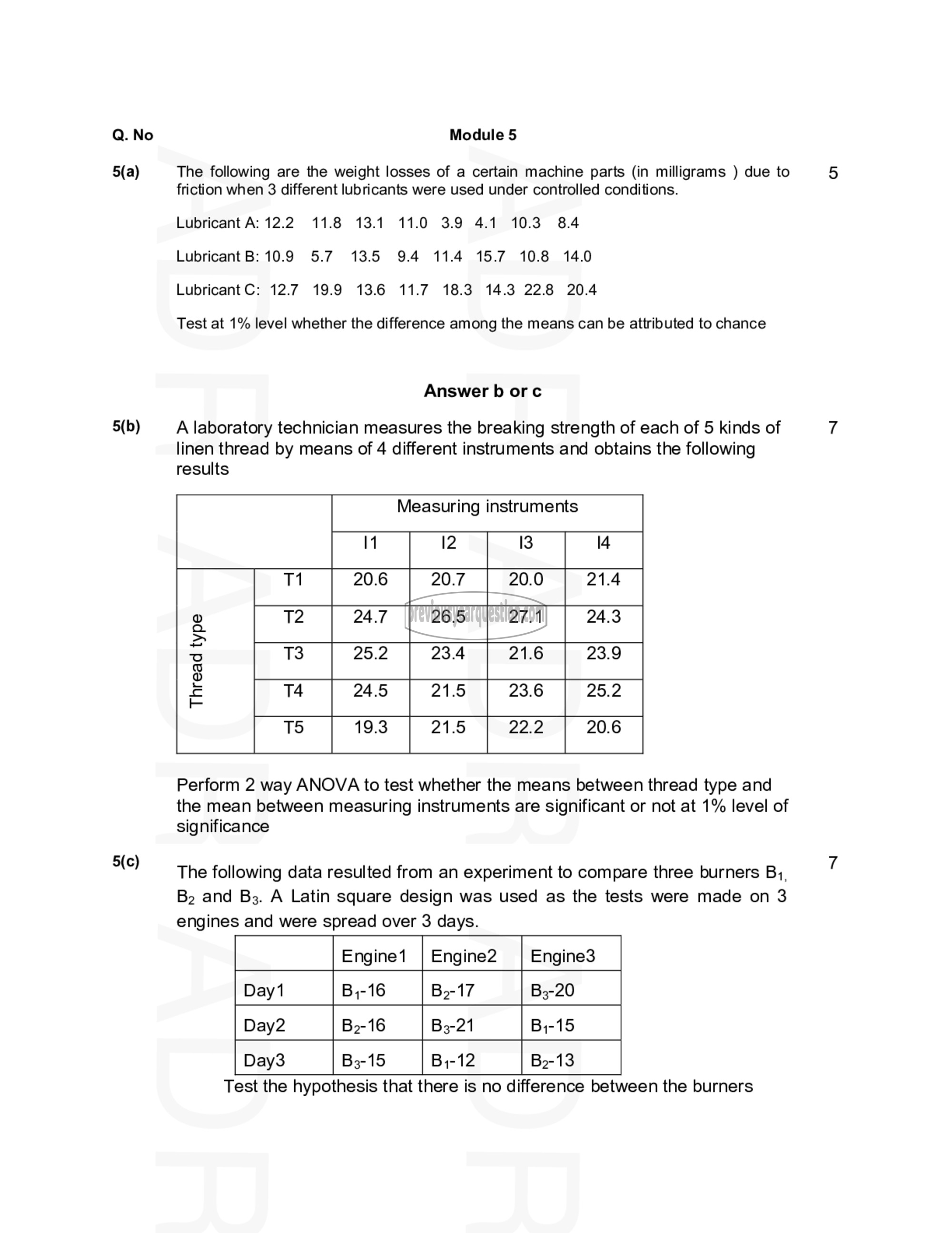 Question Paper - Managerial Statistics-3