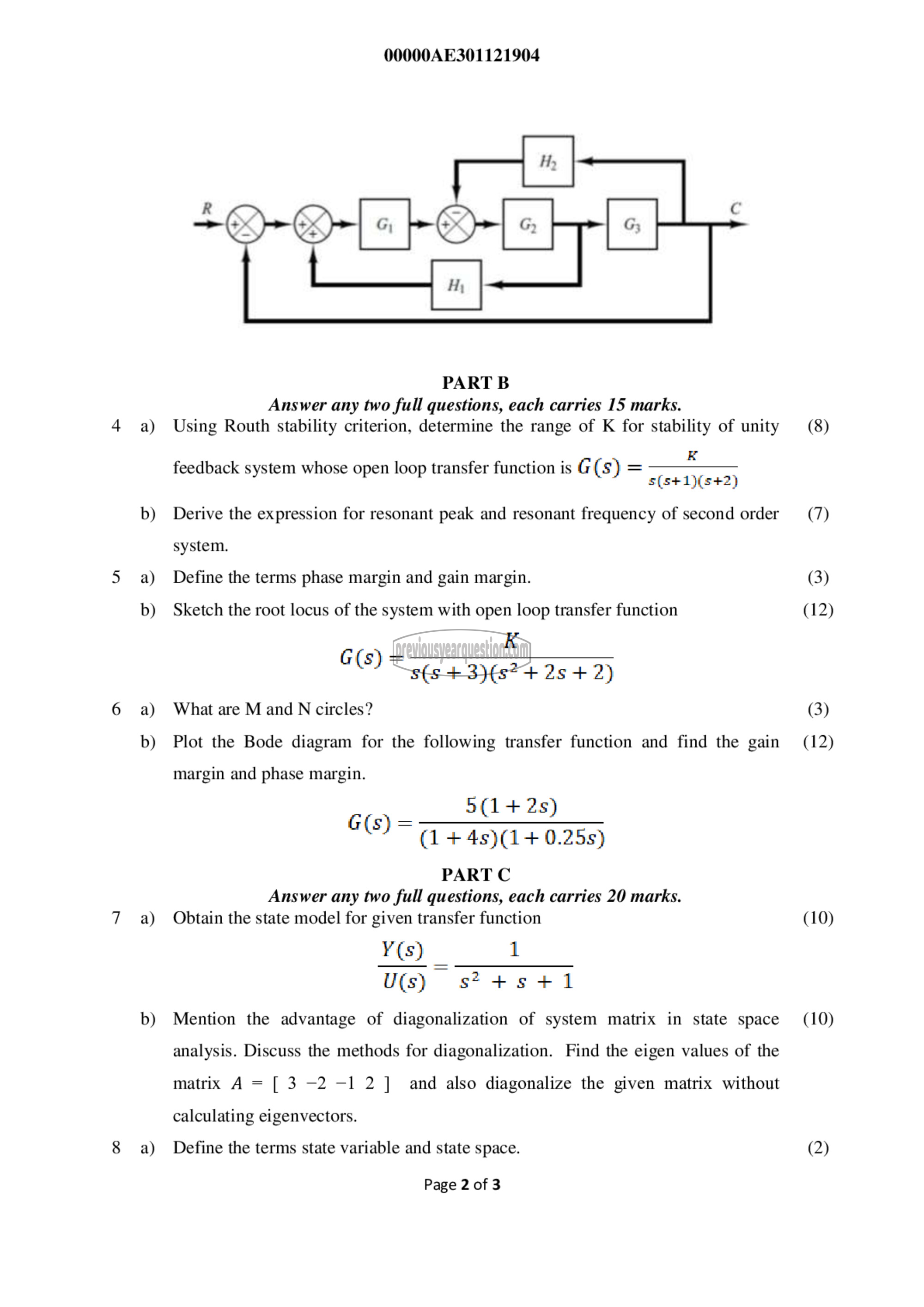 Question Paper - Control System-2