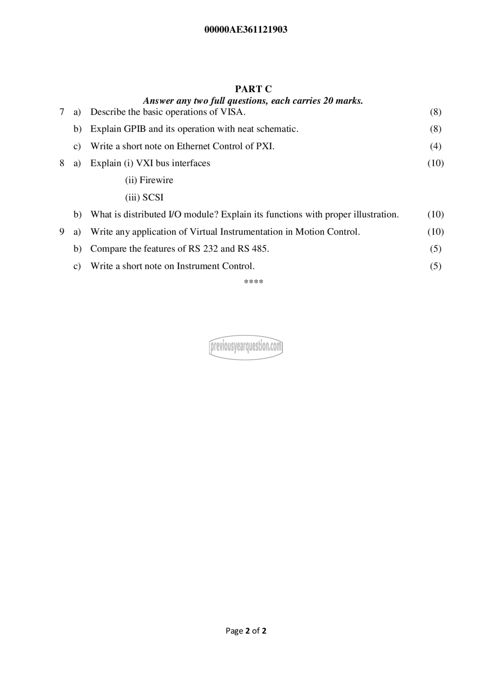 Question Paper - Virtual Instrument Design-2