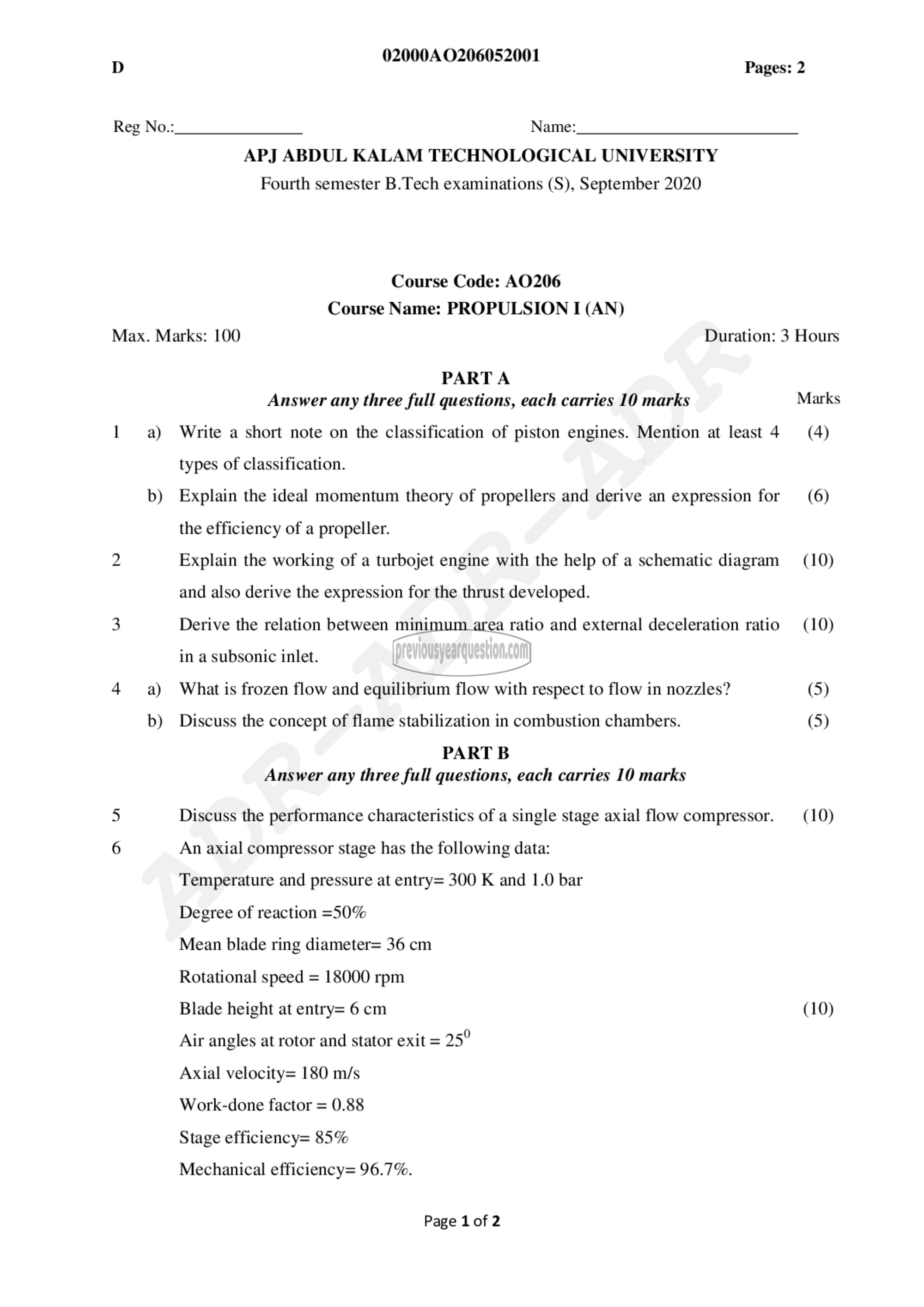 Question Paper - Propulsion-I-1