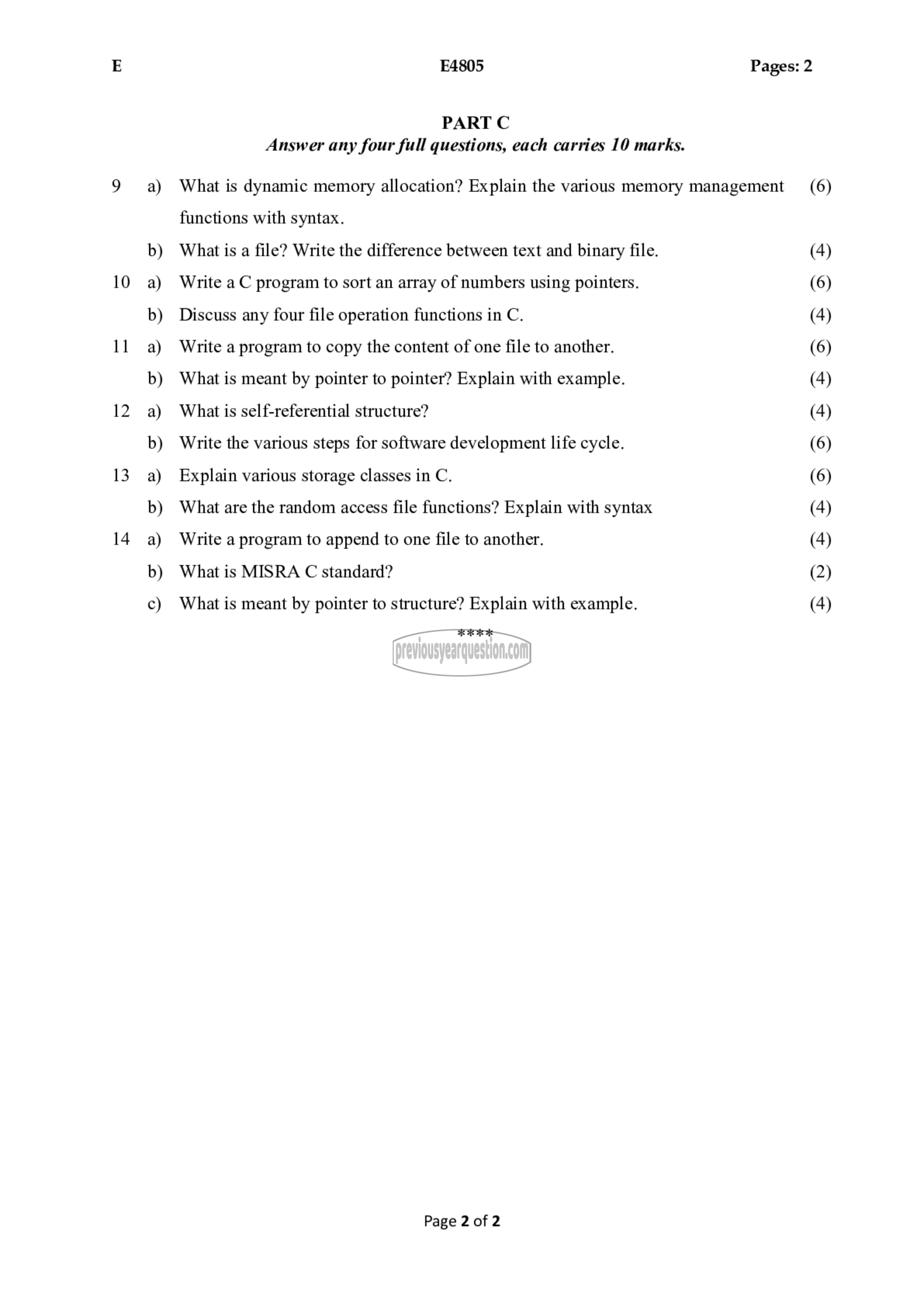 Question Paper - Computer Programming-2