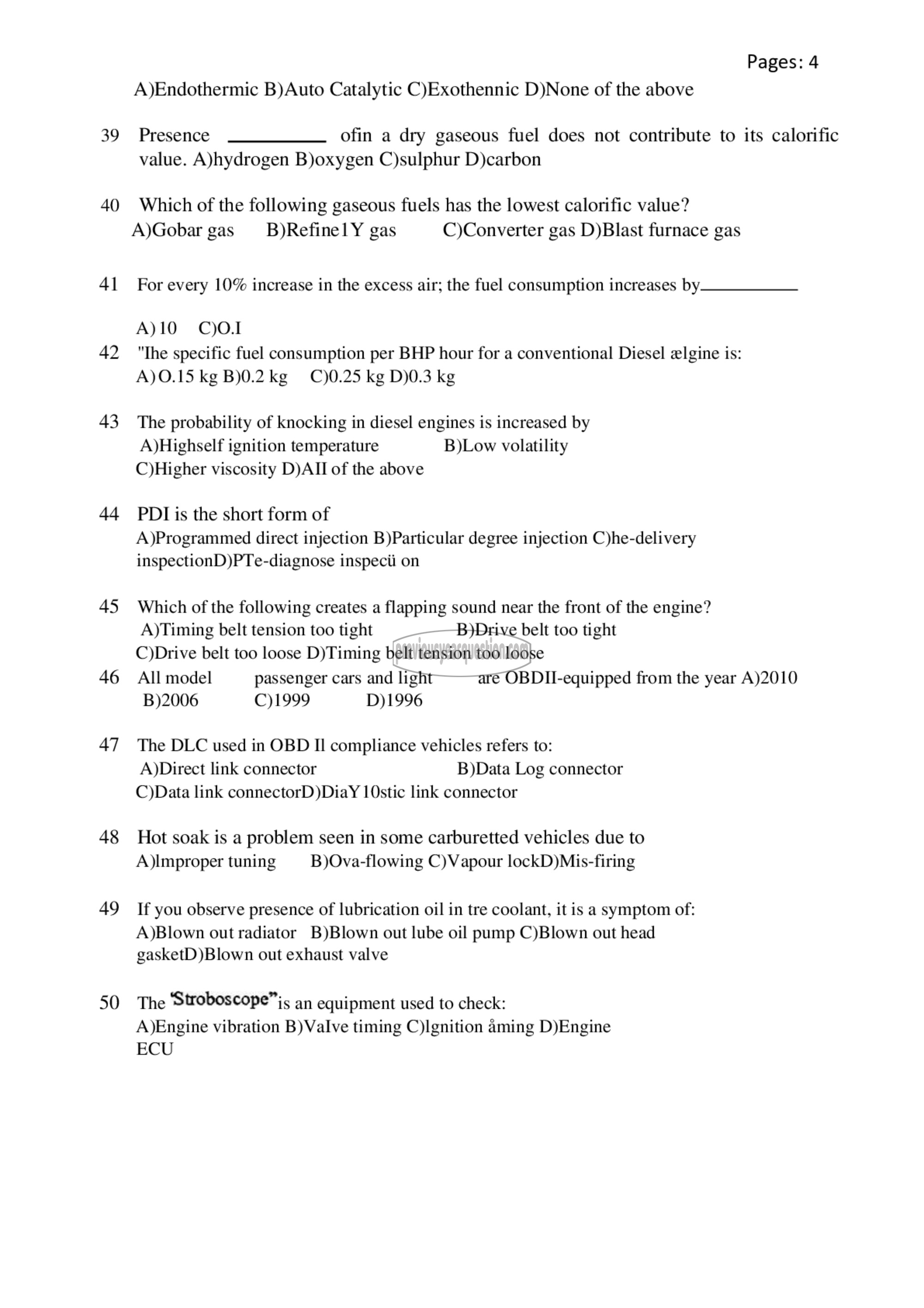 Question Paper - Comprehensive Exam-4