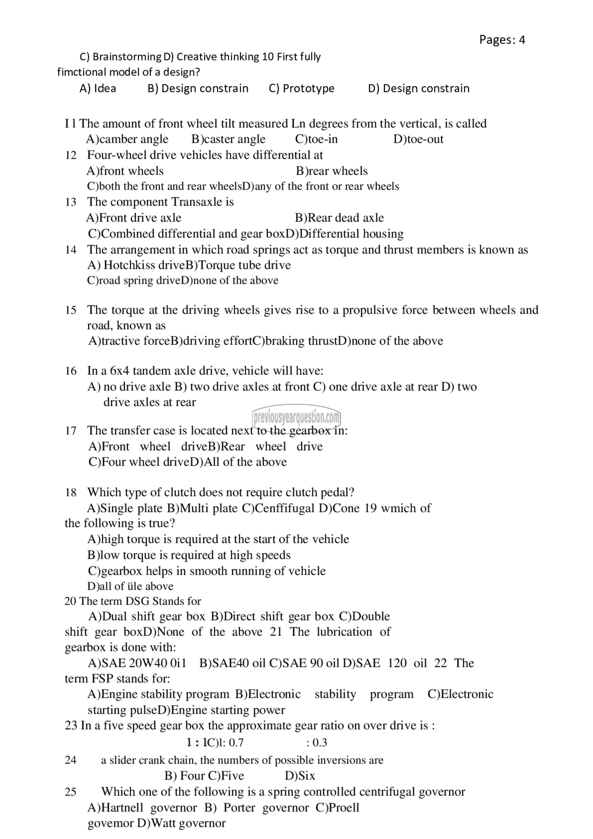 Question Paper - Comprehensive Exam-2