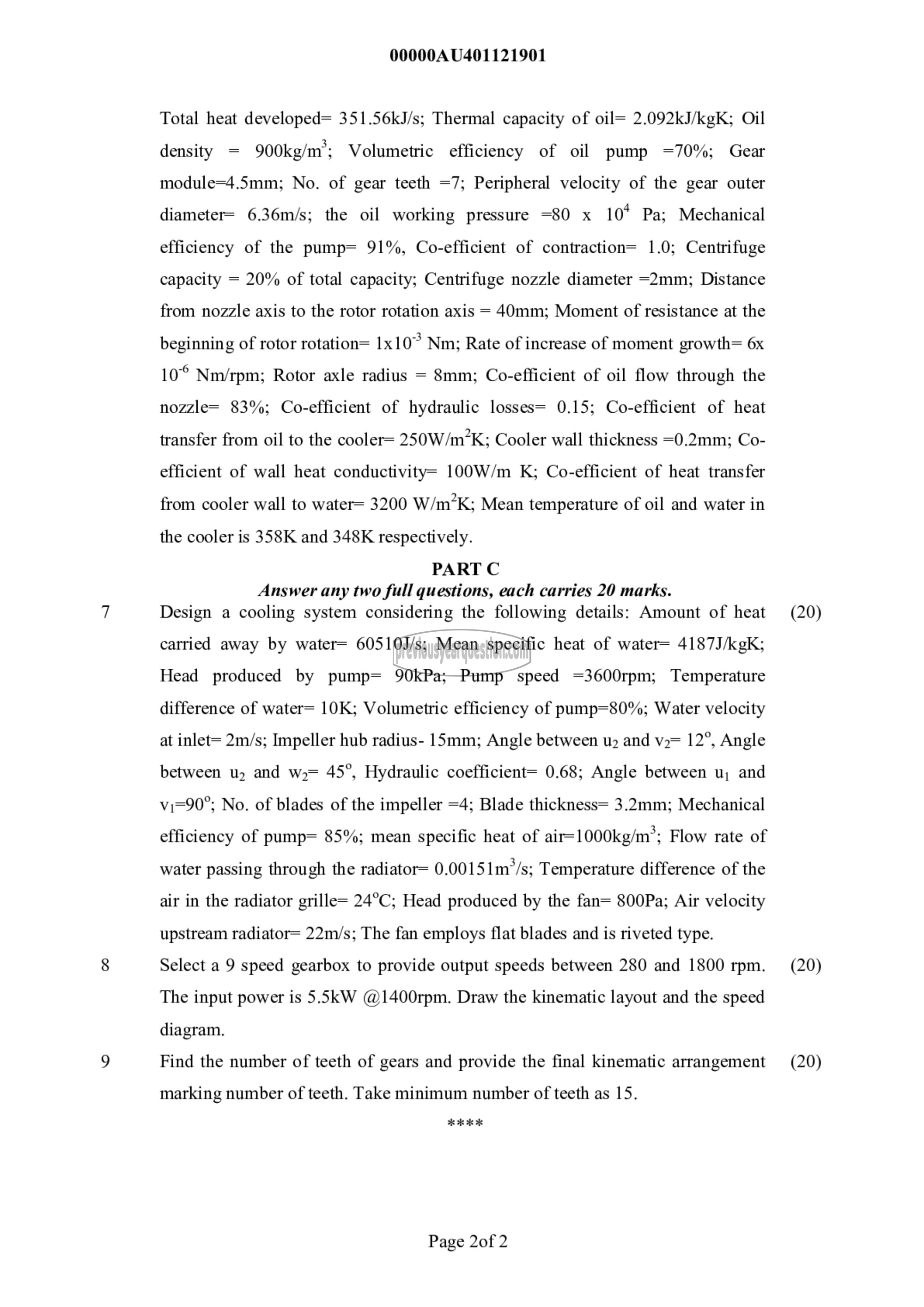 Question Paper - Automotive System Design-2