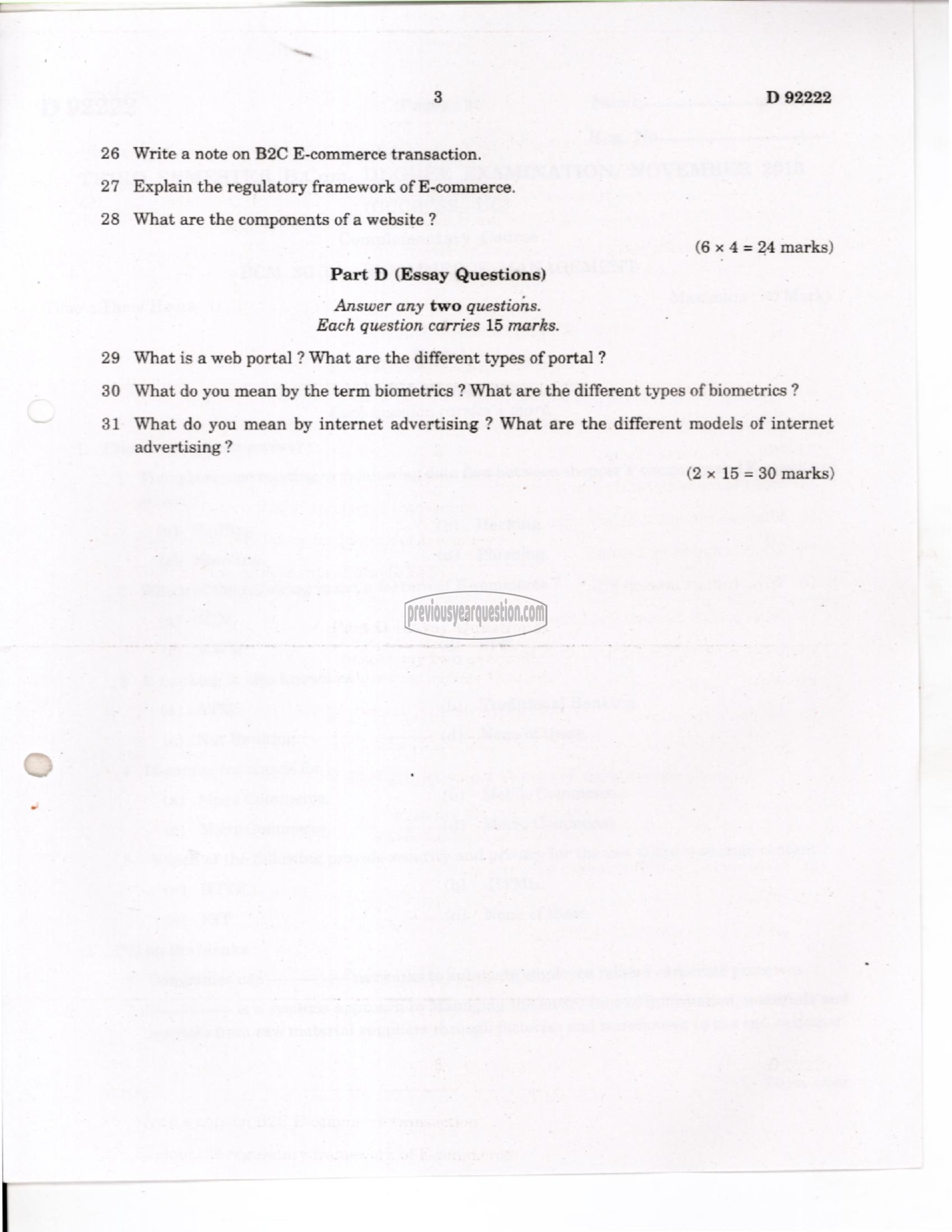 Question Paper - Human Resource Management-3