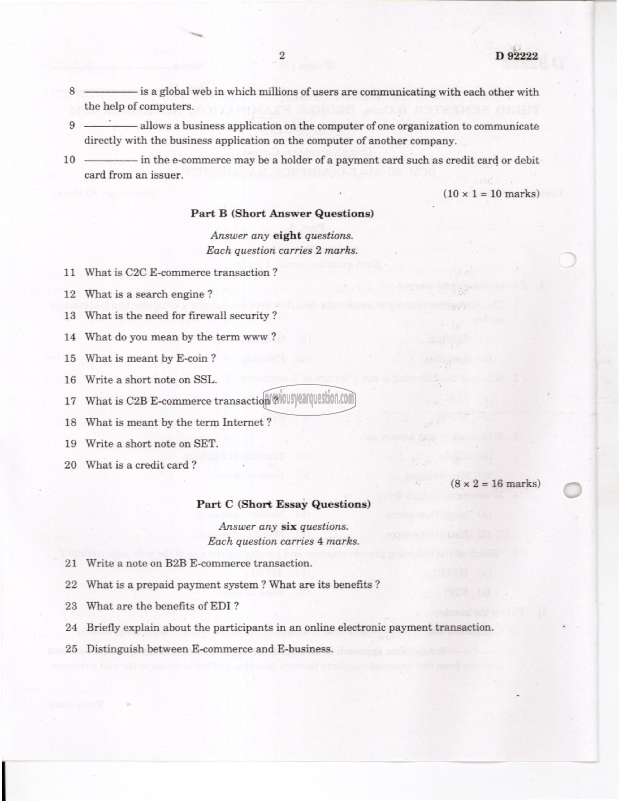 Question Paper - Human Resource Management-2