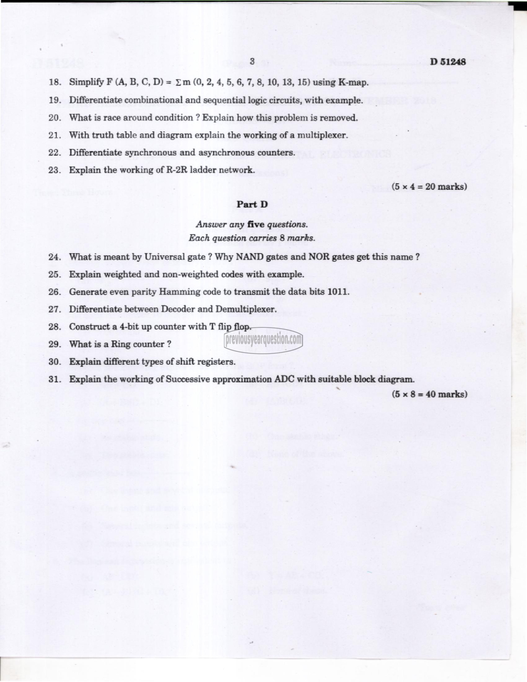 Question Paper - Data Structures using C-3