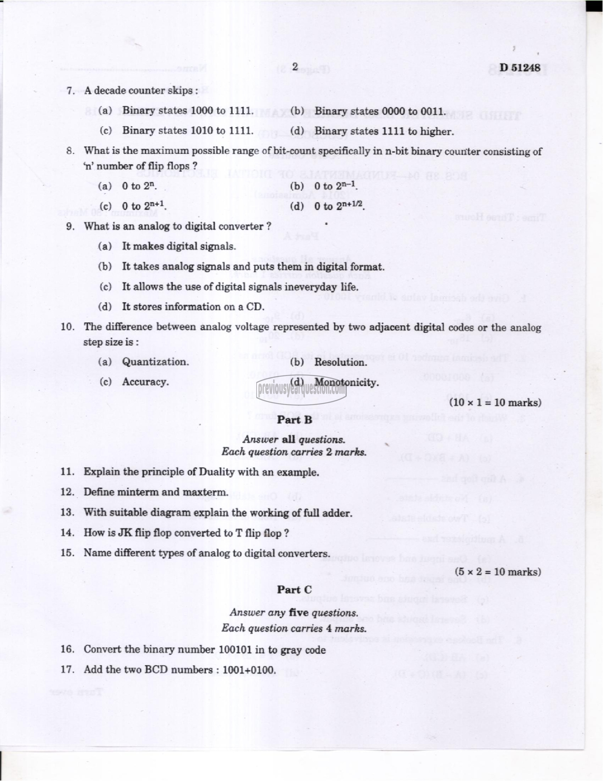 Question Paper - Data Structures using C-2