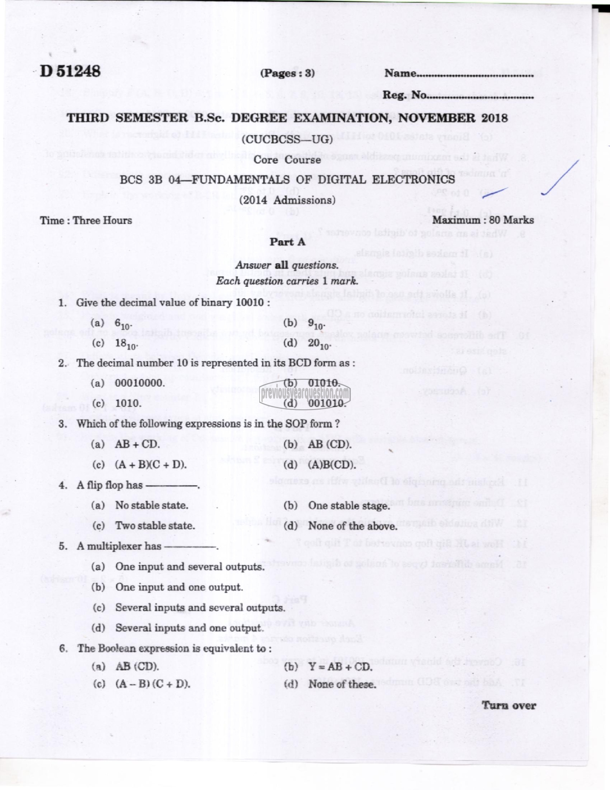 Question Paper - Data Structures using C-1