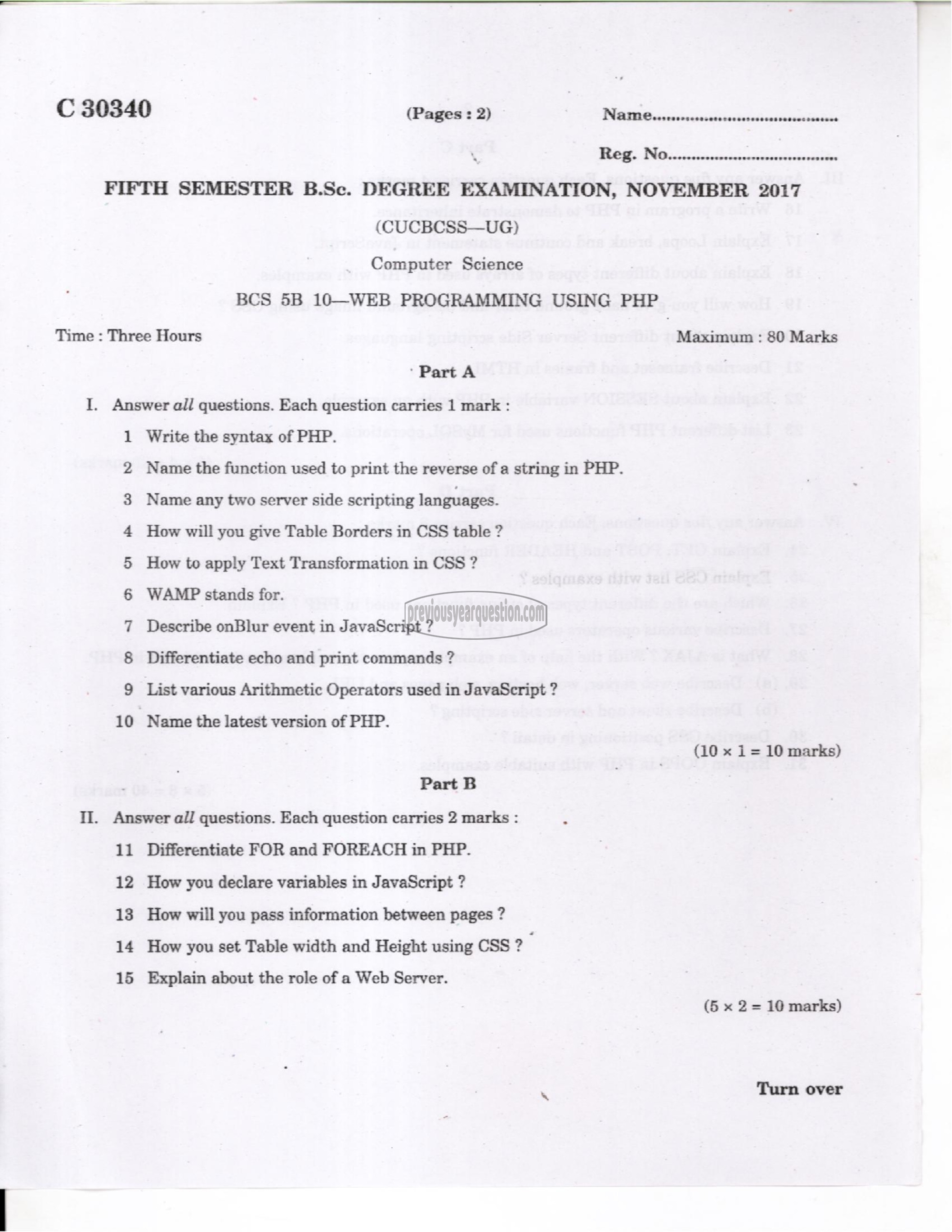 Question Paper - Principles of Software Engineering-1