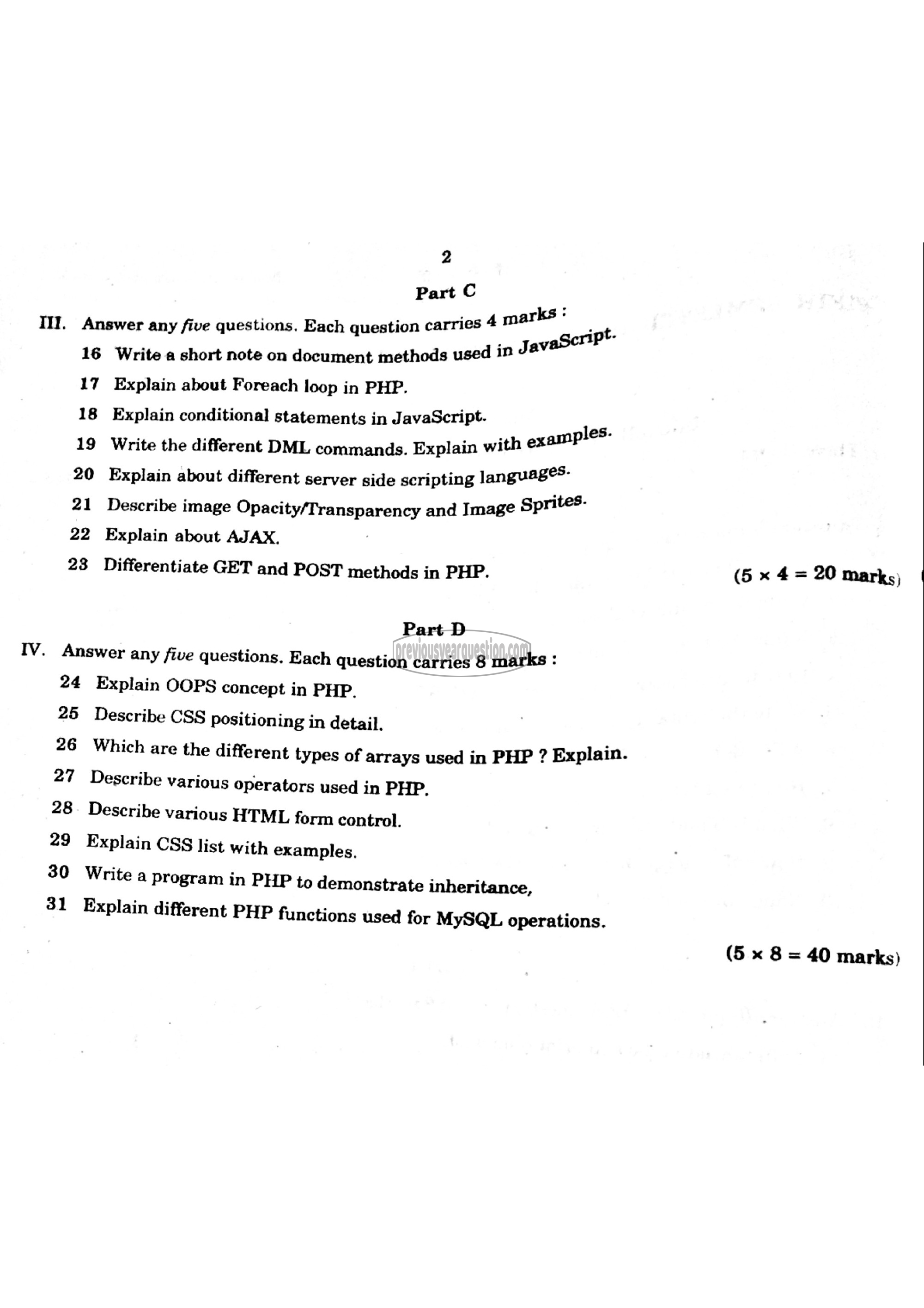 Question Paper - Principles of Software Engineering-2