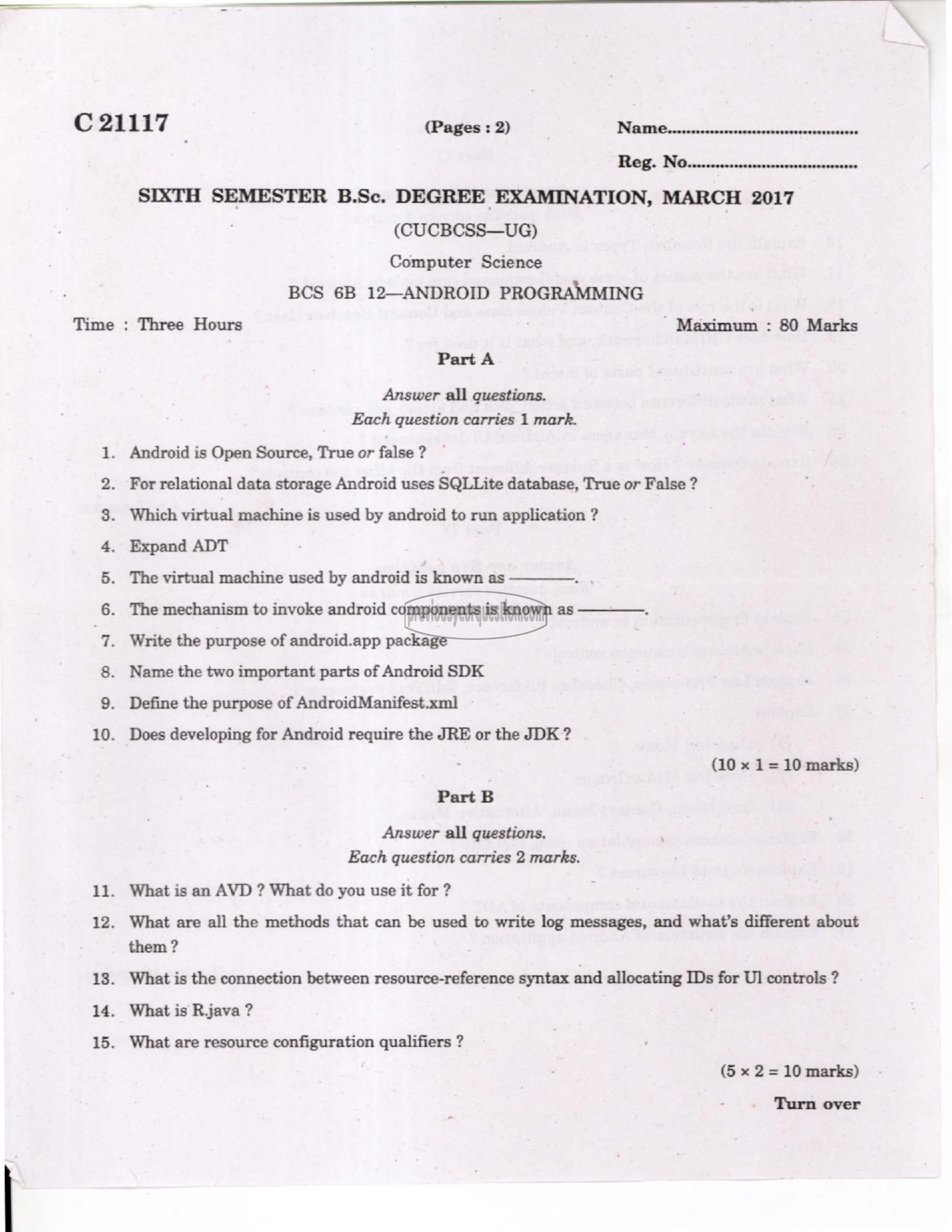 Question Paper - Operating Systems-1