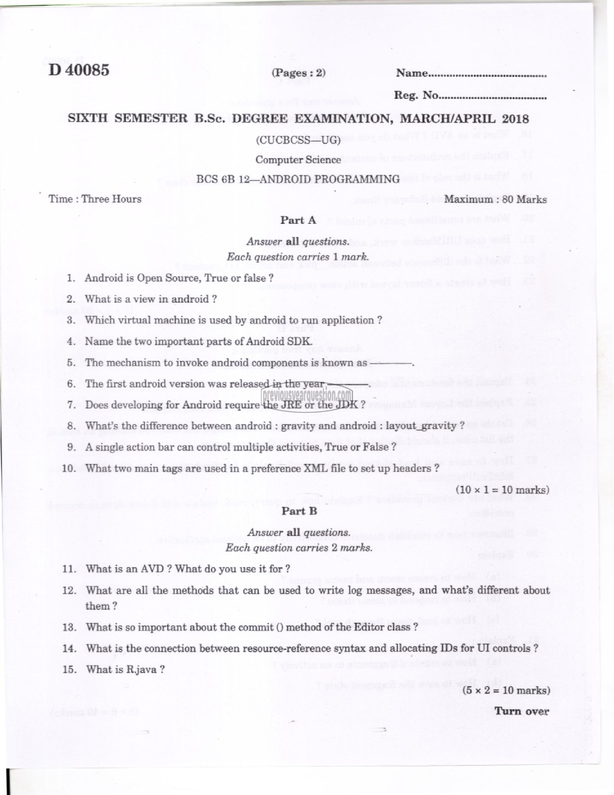 Question Paper - Operating Systems-1