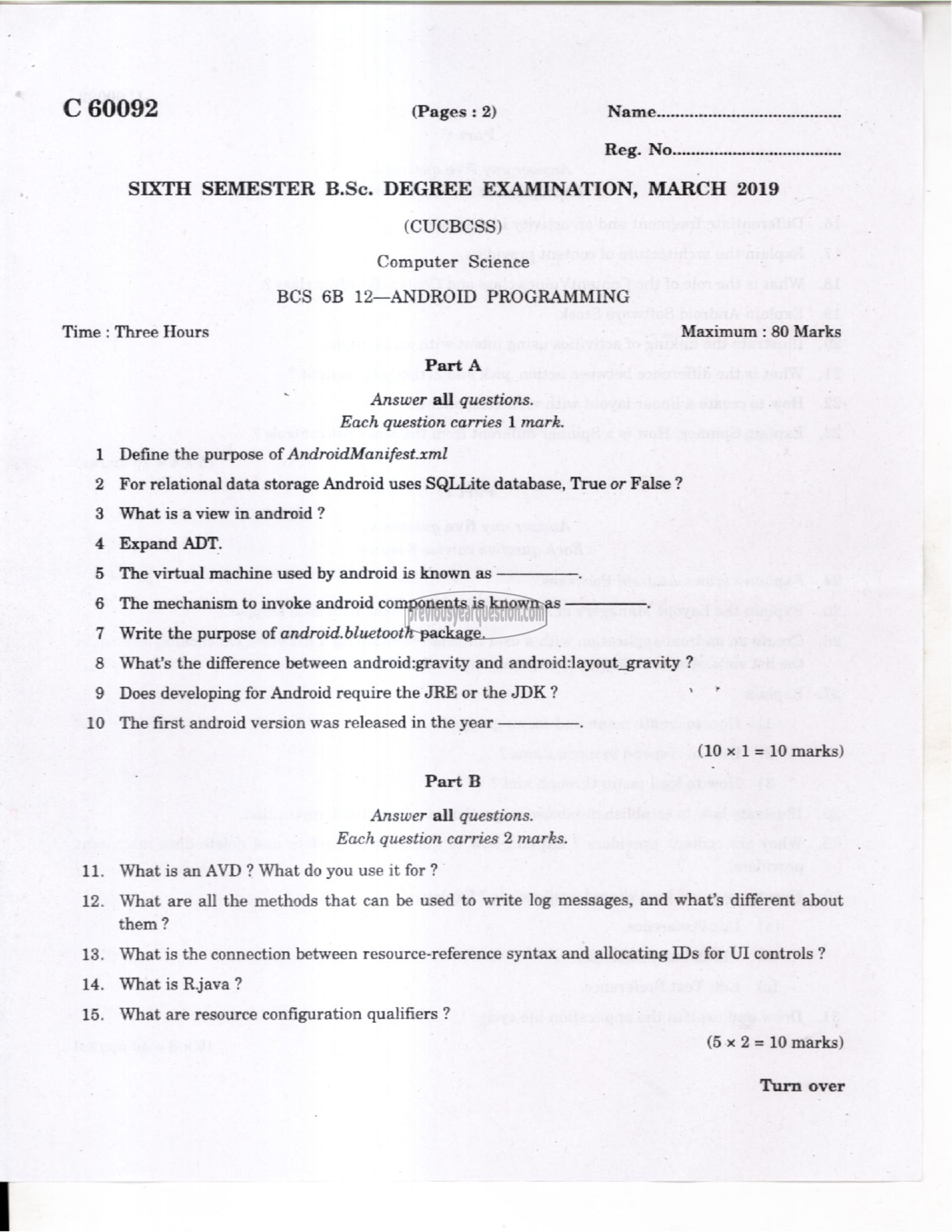 Question Paper - Operating Systems-1