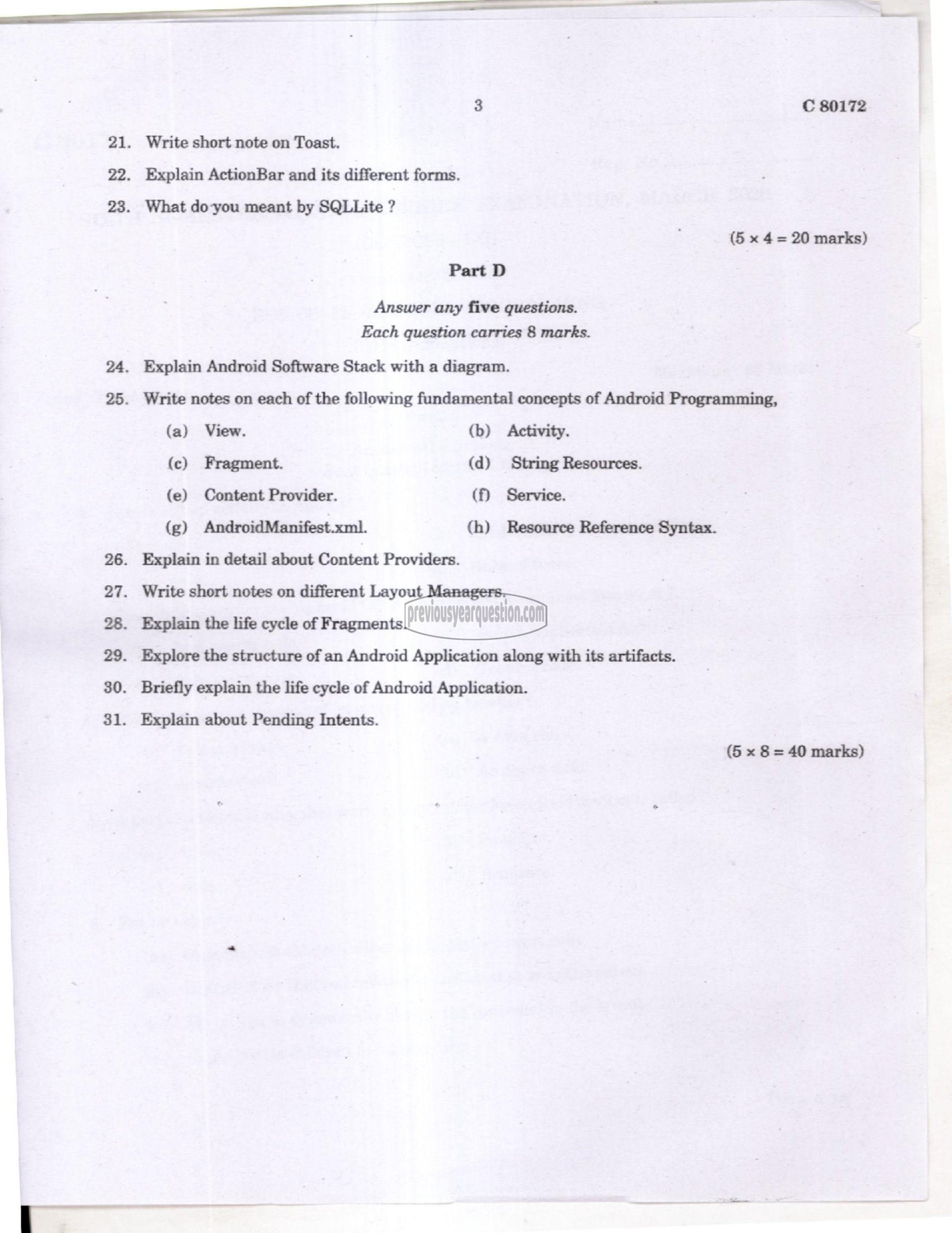 Question Paper - Operating Systems-3