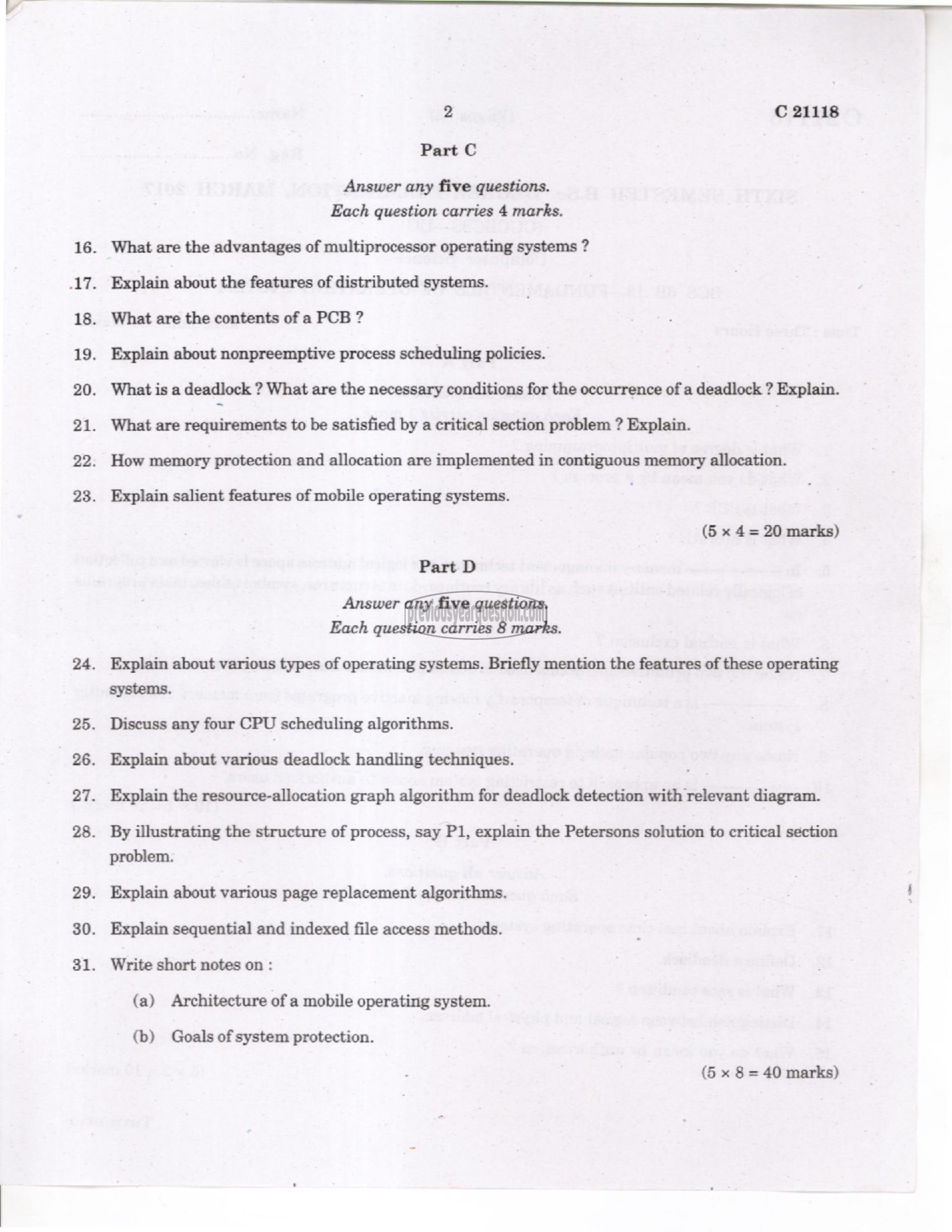 Question Paper - Computer Networks-2