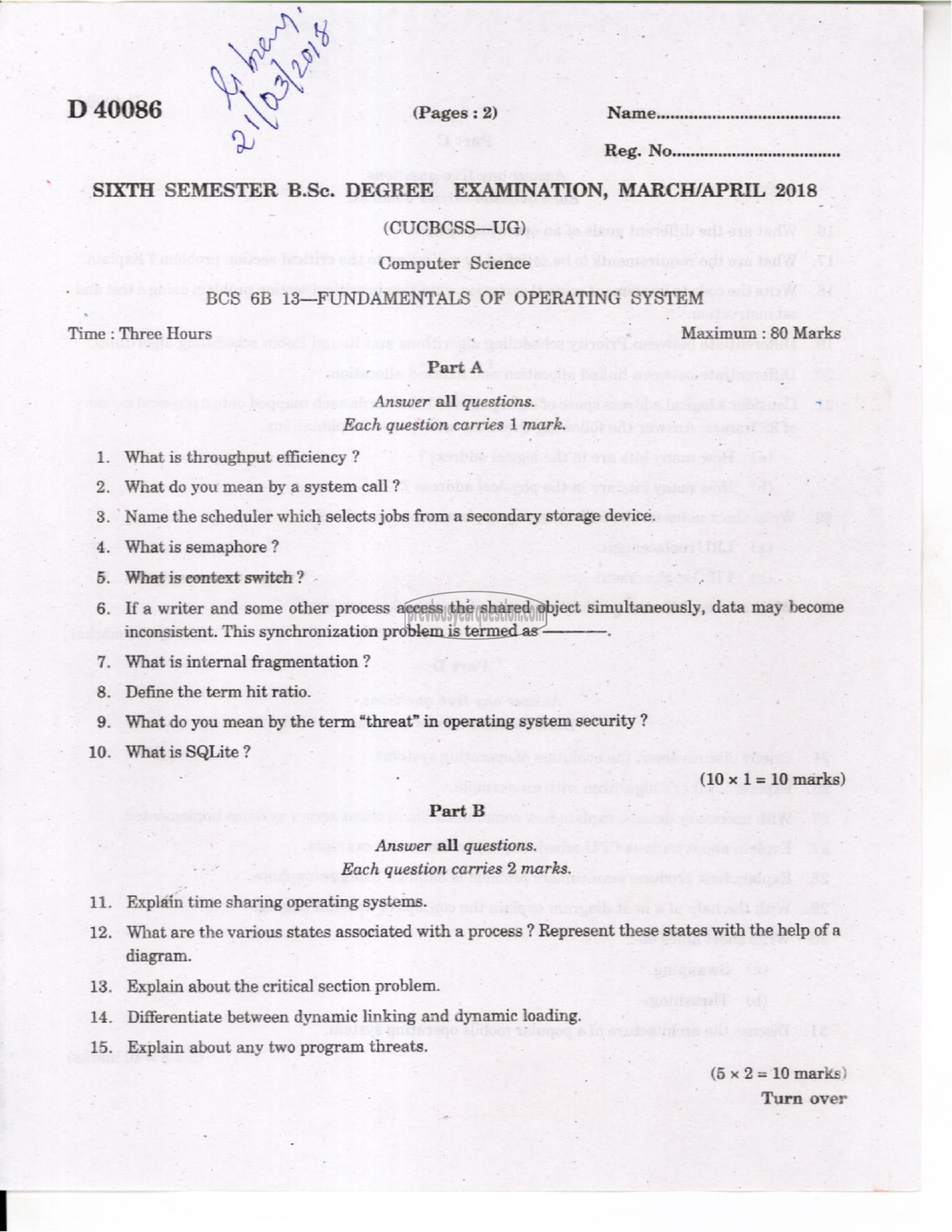 Question Paper - Computer Networks-1