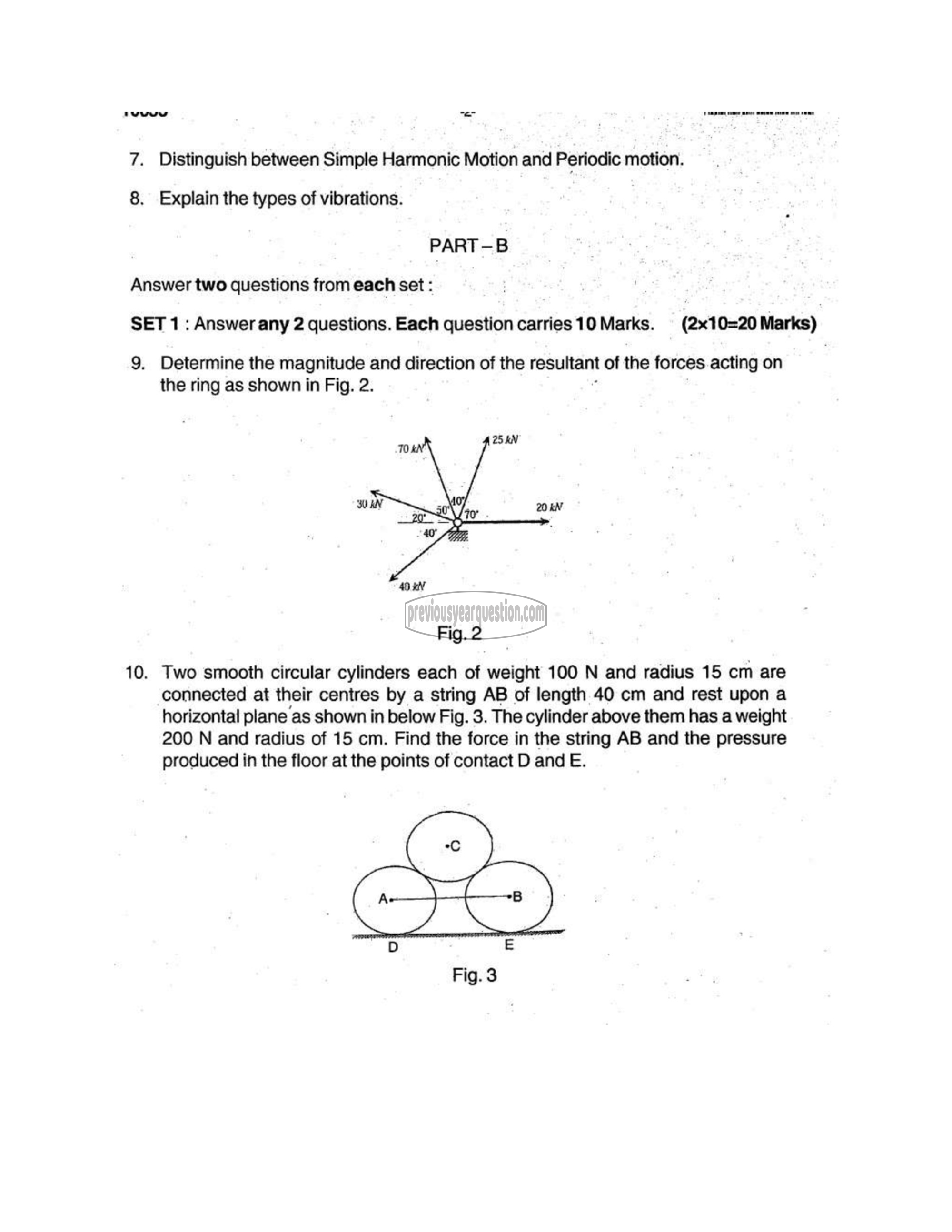 Question Paper - ENGINEERING MECHANICS-2