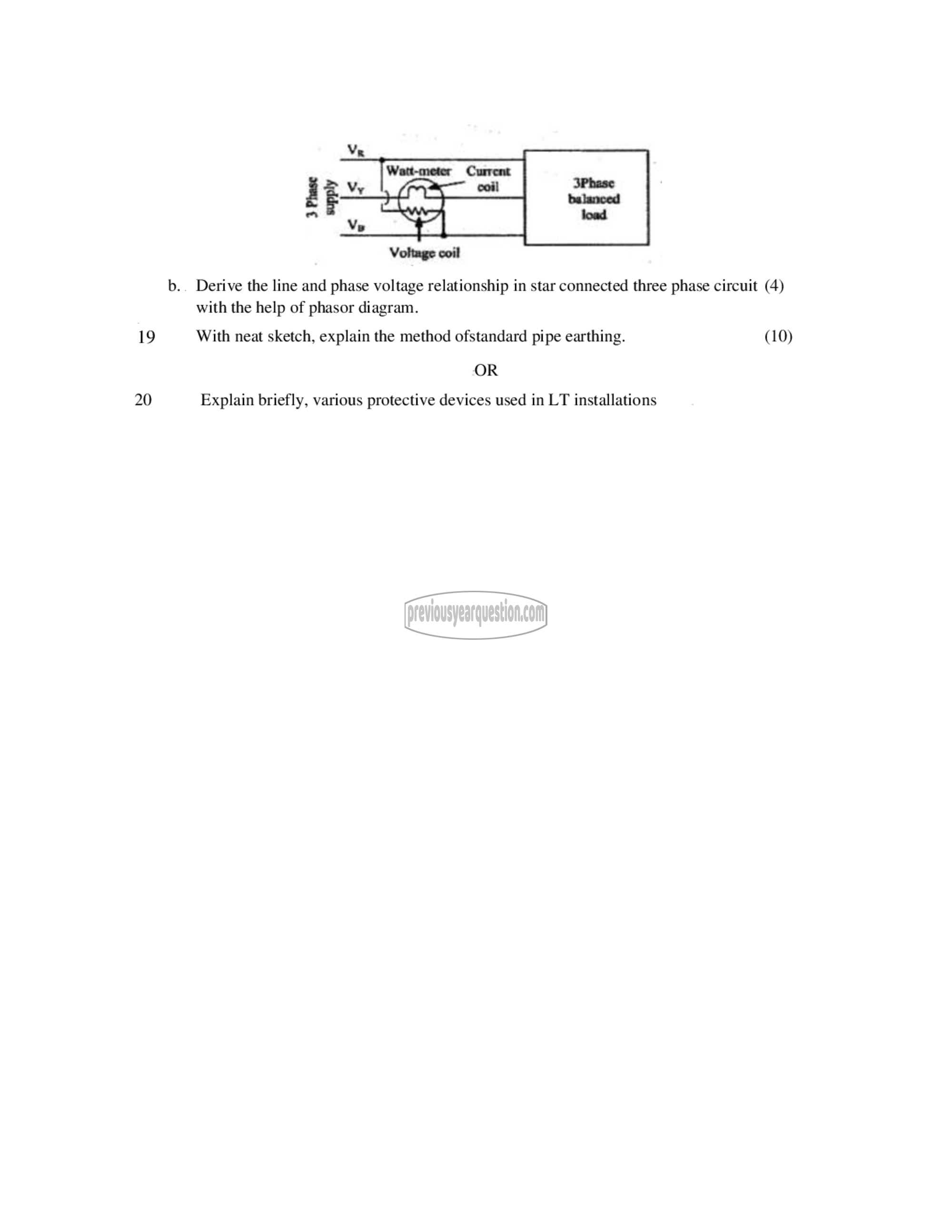 Question Paper - INTRODUCTION TO ELECTRICAL ENGINEERING-4