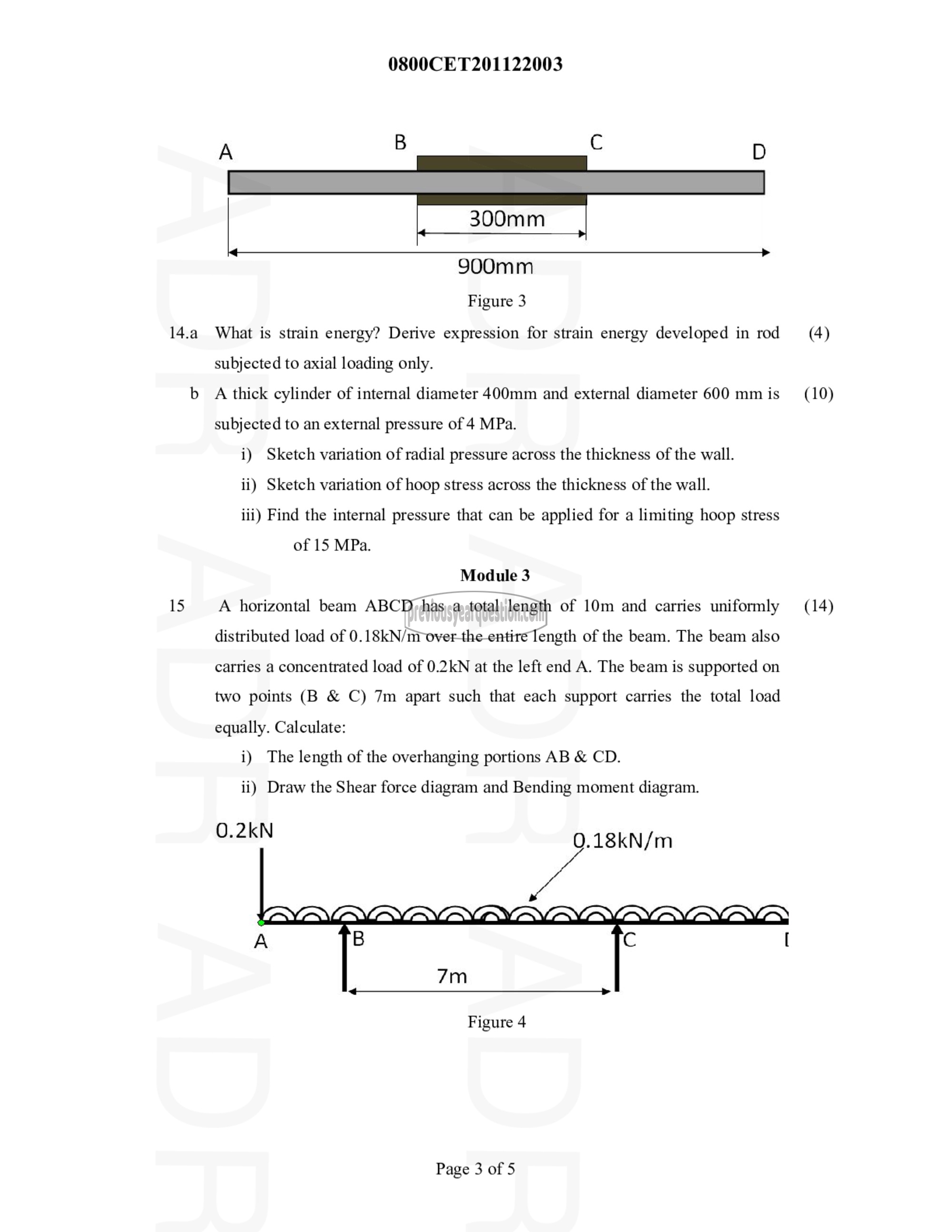 Question Paper - MECHANICS OF SOLIDS-3