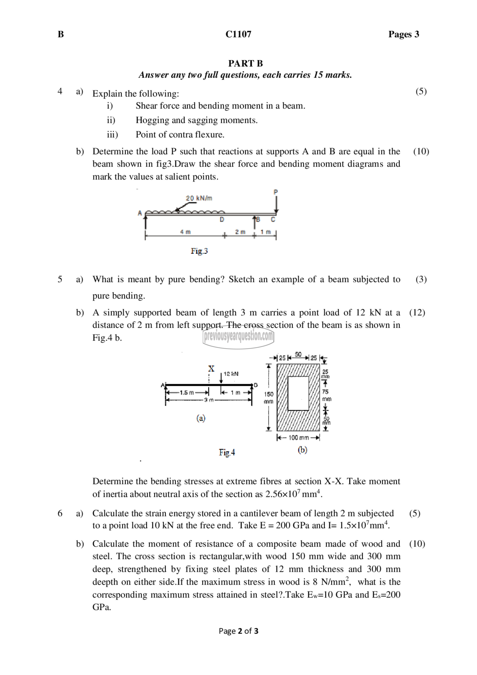 Question Paper - Mechanics of Solids-2