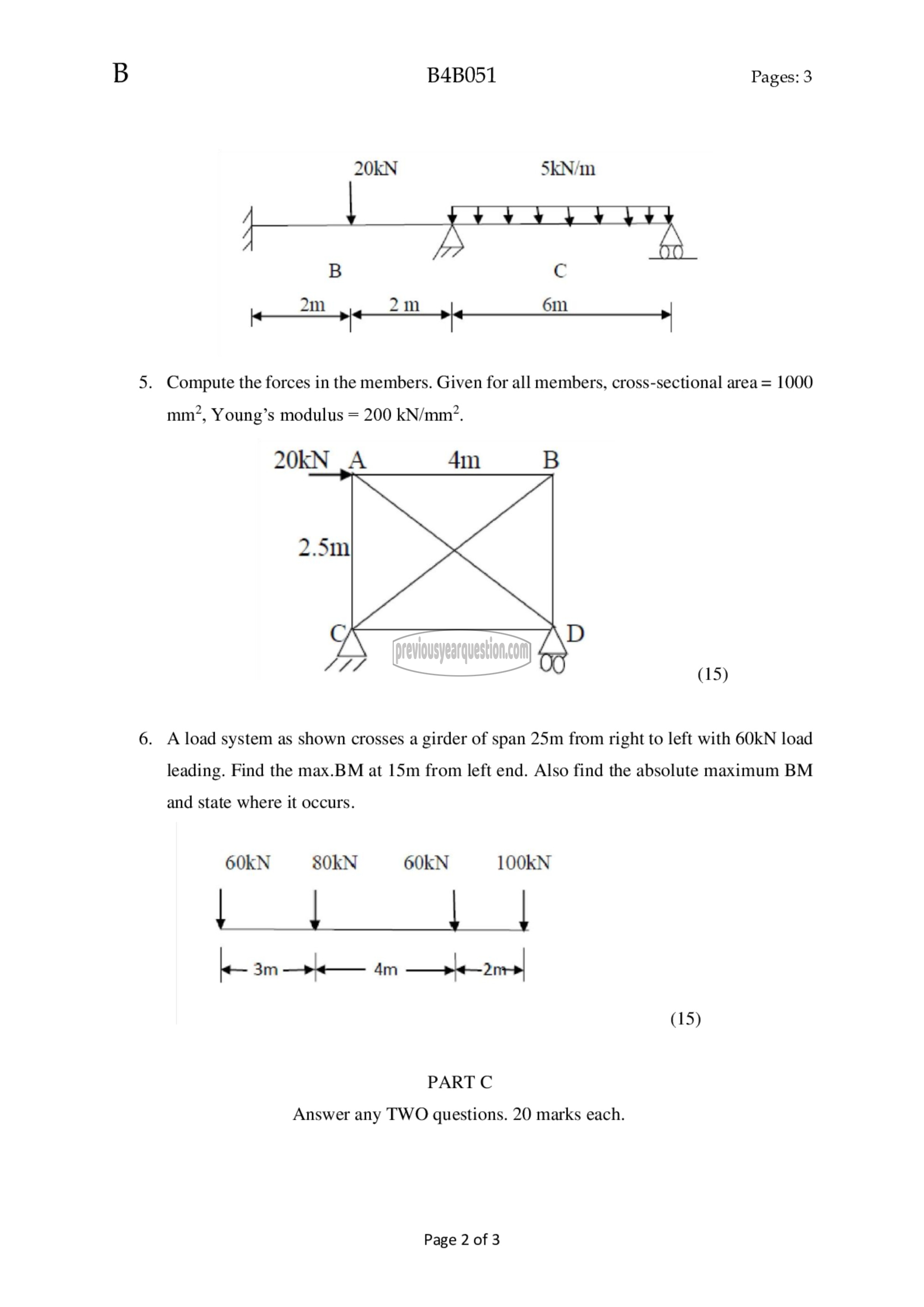 Question Paper - Structural Analysis- I-2