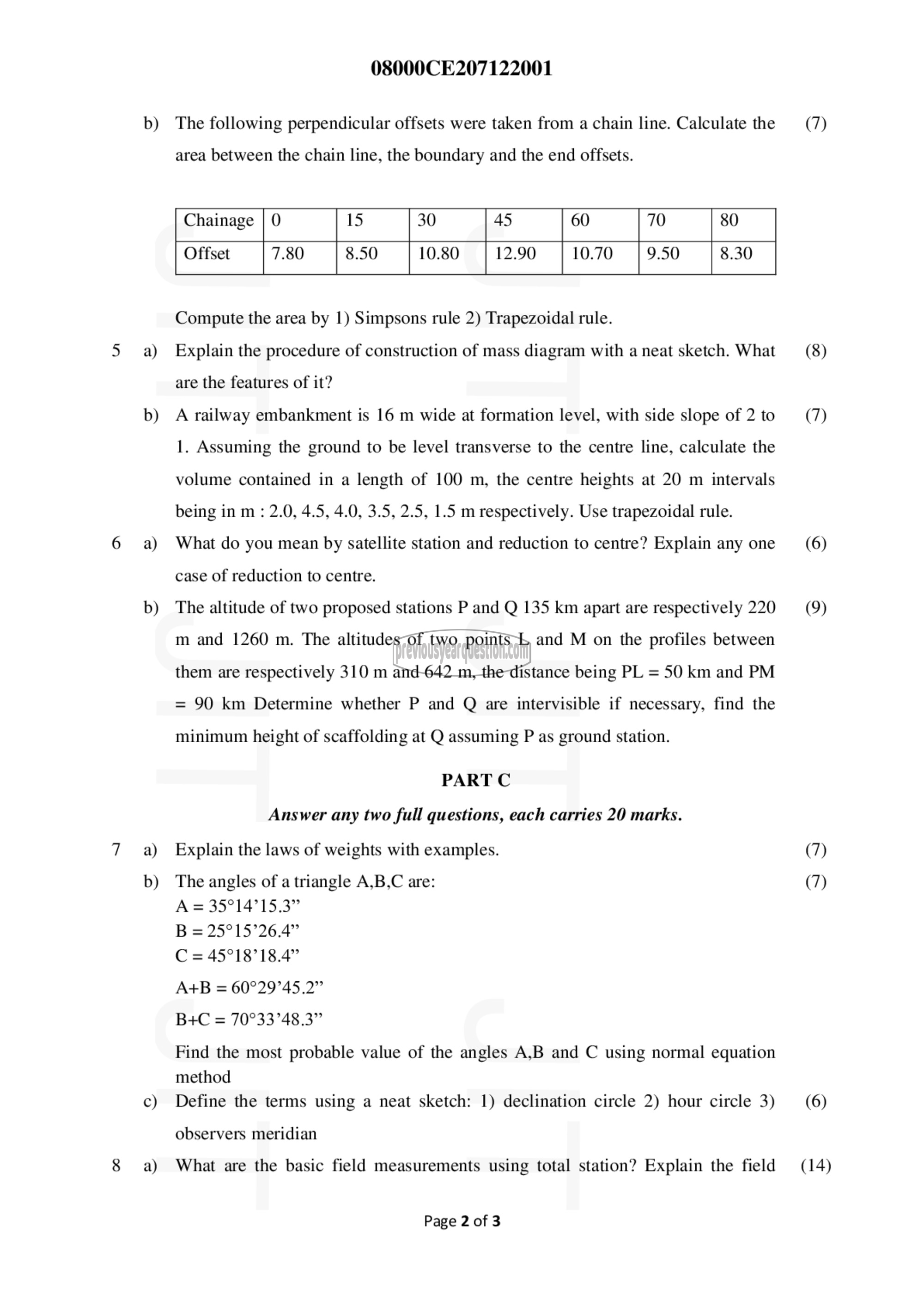 Question Paper - Surveying-2