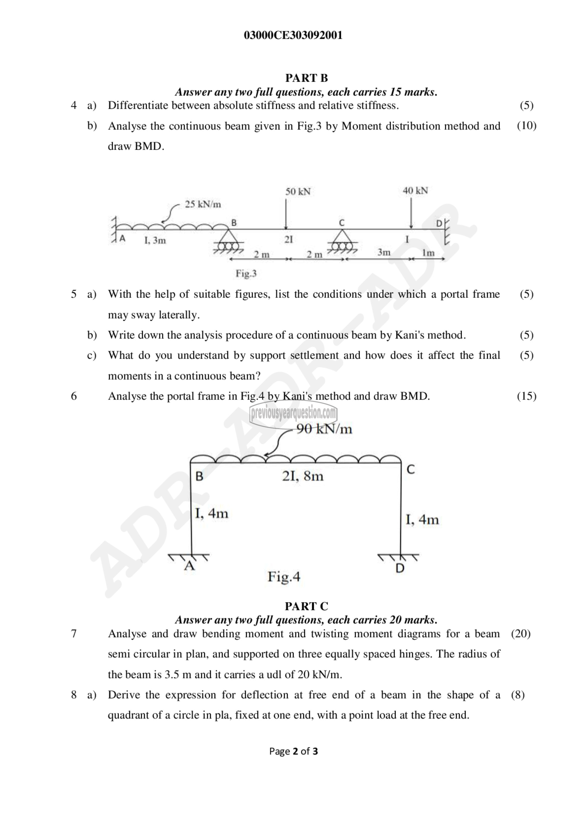 Question Paper - Structural Analysis- II-2