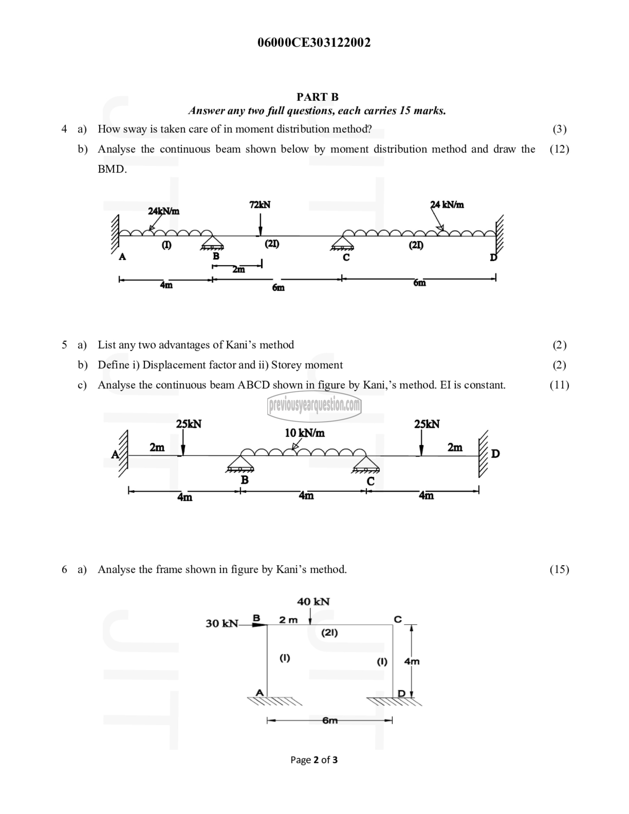 Question Paper - Structural Analysis- II-2